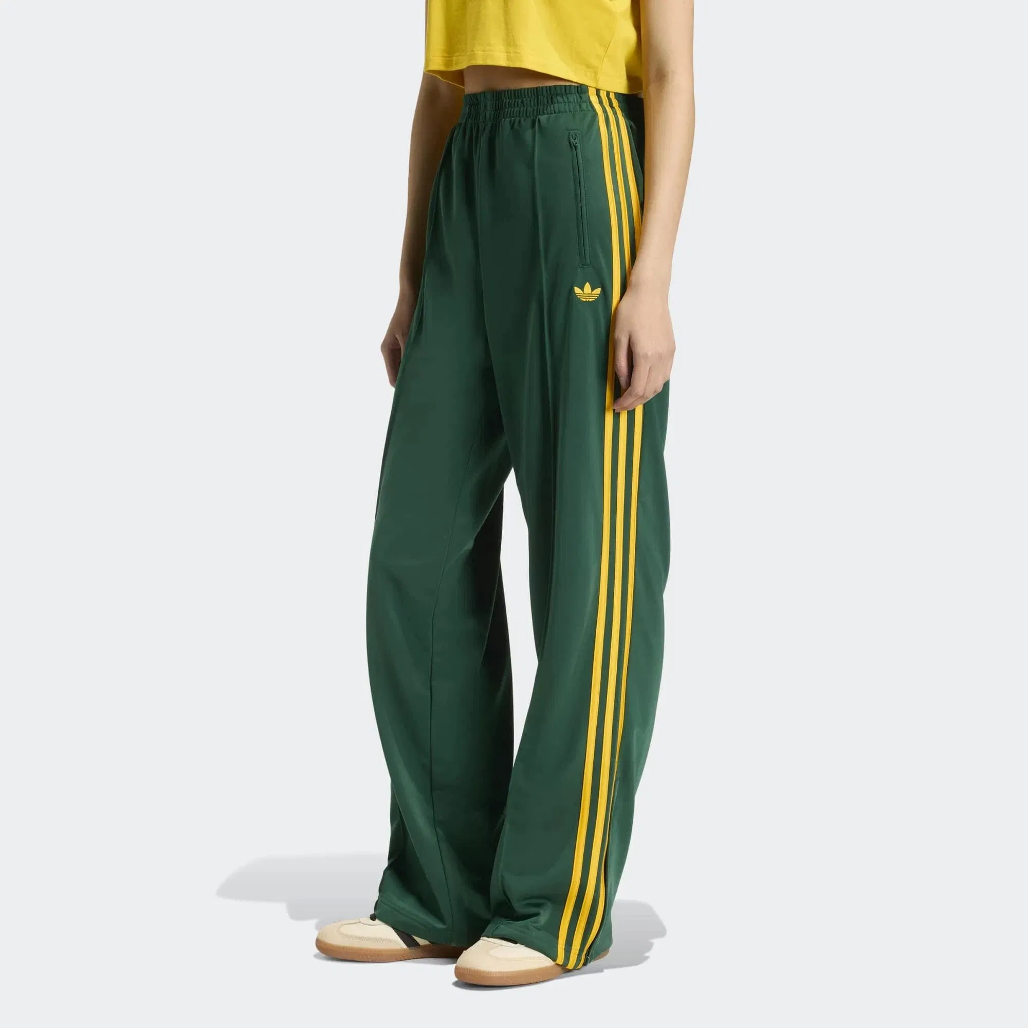 adidas Originals Firebird Loose Track Pants Damen – Collegiate Green / Crew Yellow