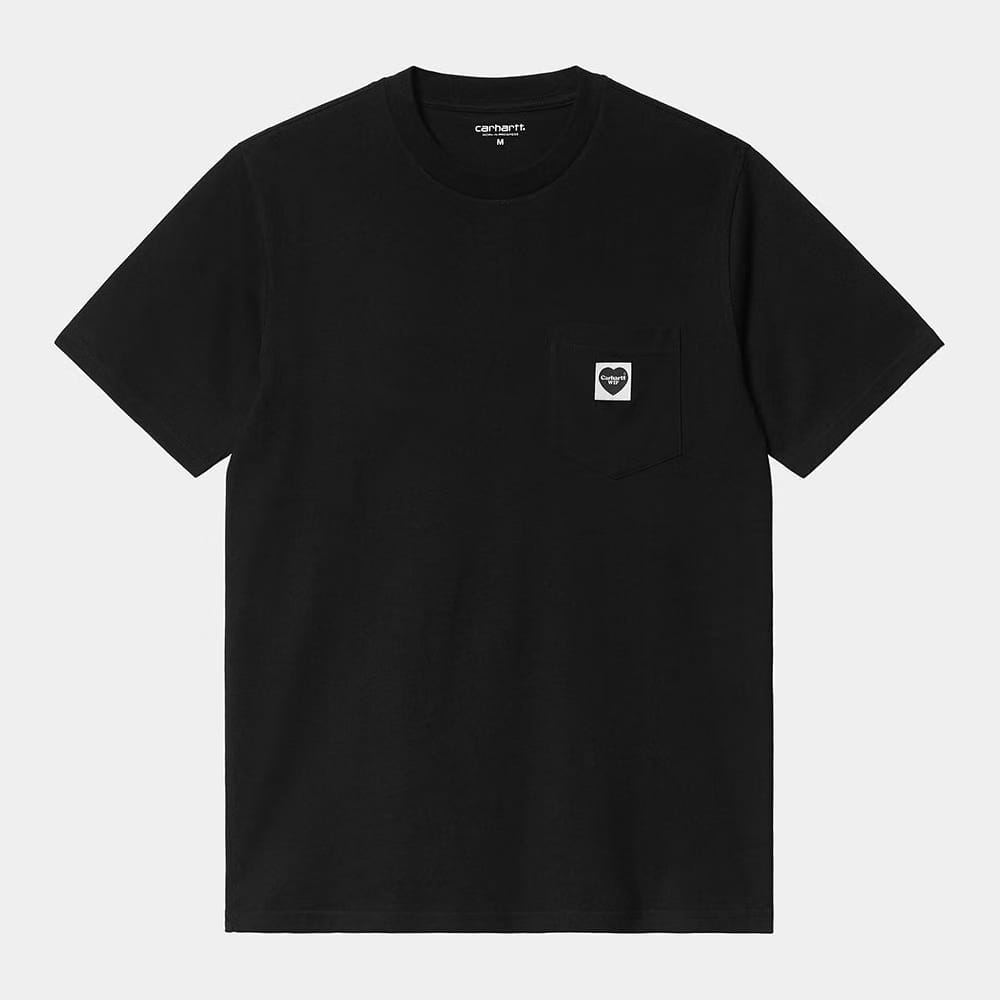 Carhartt Work in Progress Carhartt WIP S/S Pocket Heart T-Shirt - Black / Black