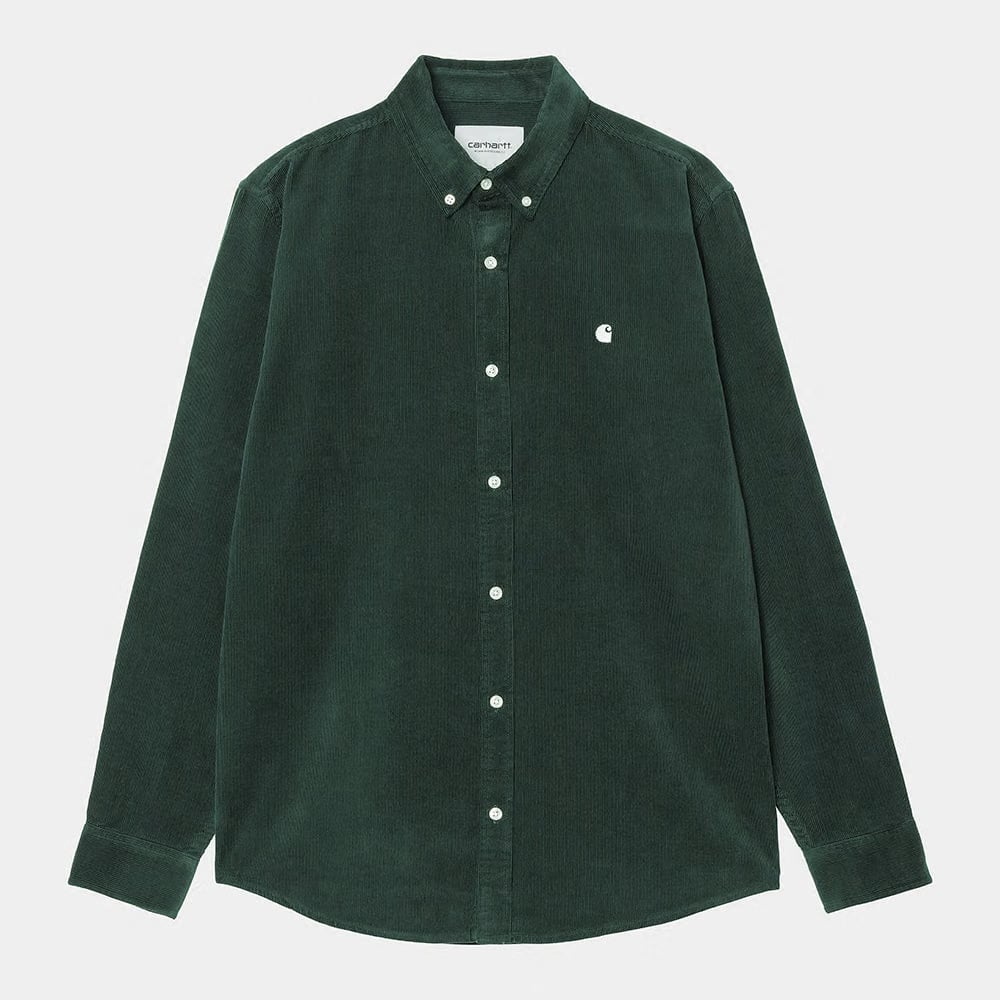 Carhartt Work in Progress Carhartt WIP L/S Madison Fine Cord Shirt - Conifer / Wax