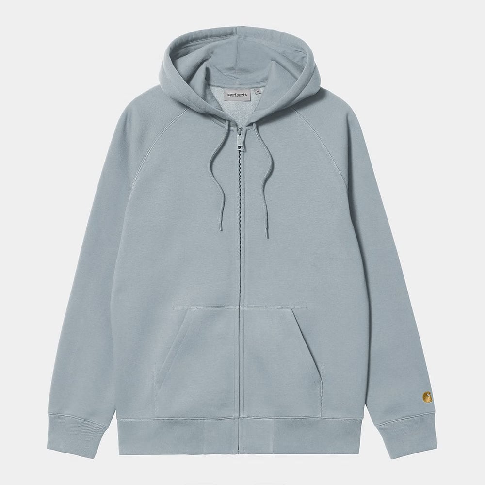 Carhartt Work in Progress Carhartt WIP Chase Zip Hoodie - Eisblau (Frosted Blue / Gold)