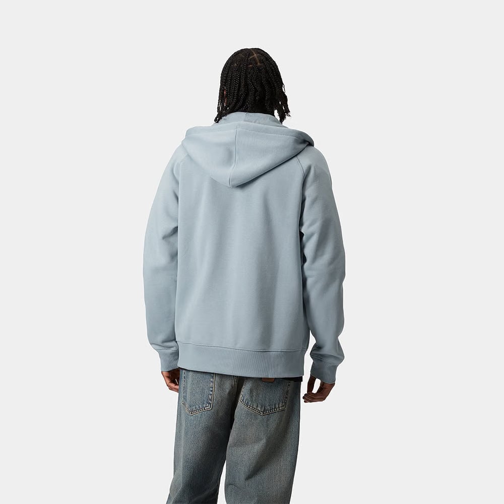 Carhartt Work in Progress Carhartt WIP Chase Zip Hoodie - Eisblau (Frosted Blue / Gold)