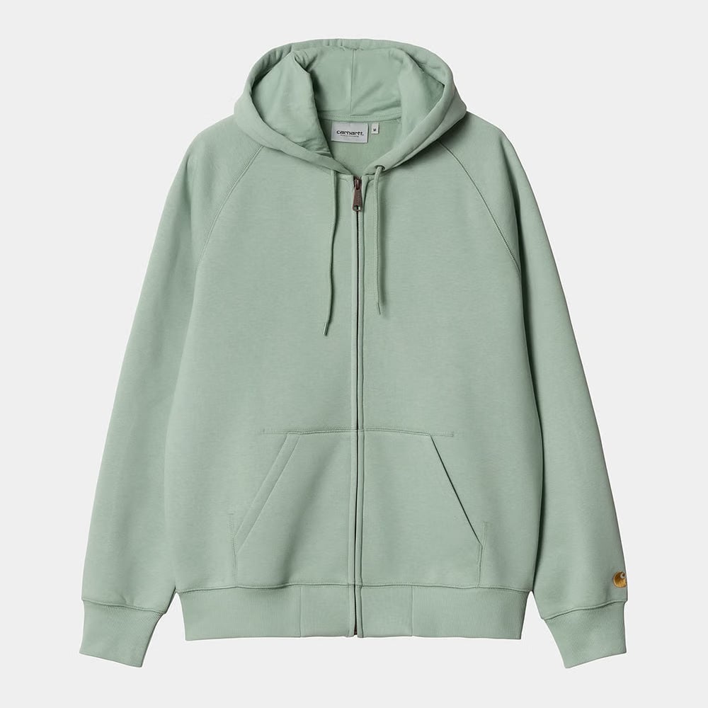 Carhartt Work in Progress Carhartt WIP Chase Zip Hoodie - Hellgrün (Frosted Green / Gold)