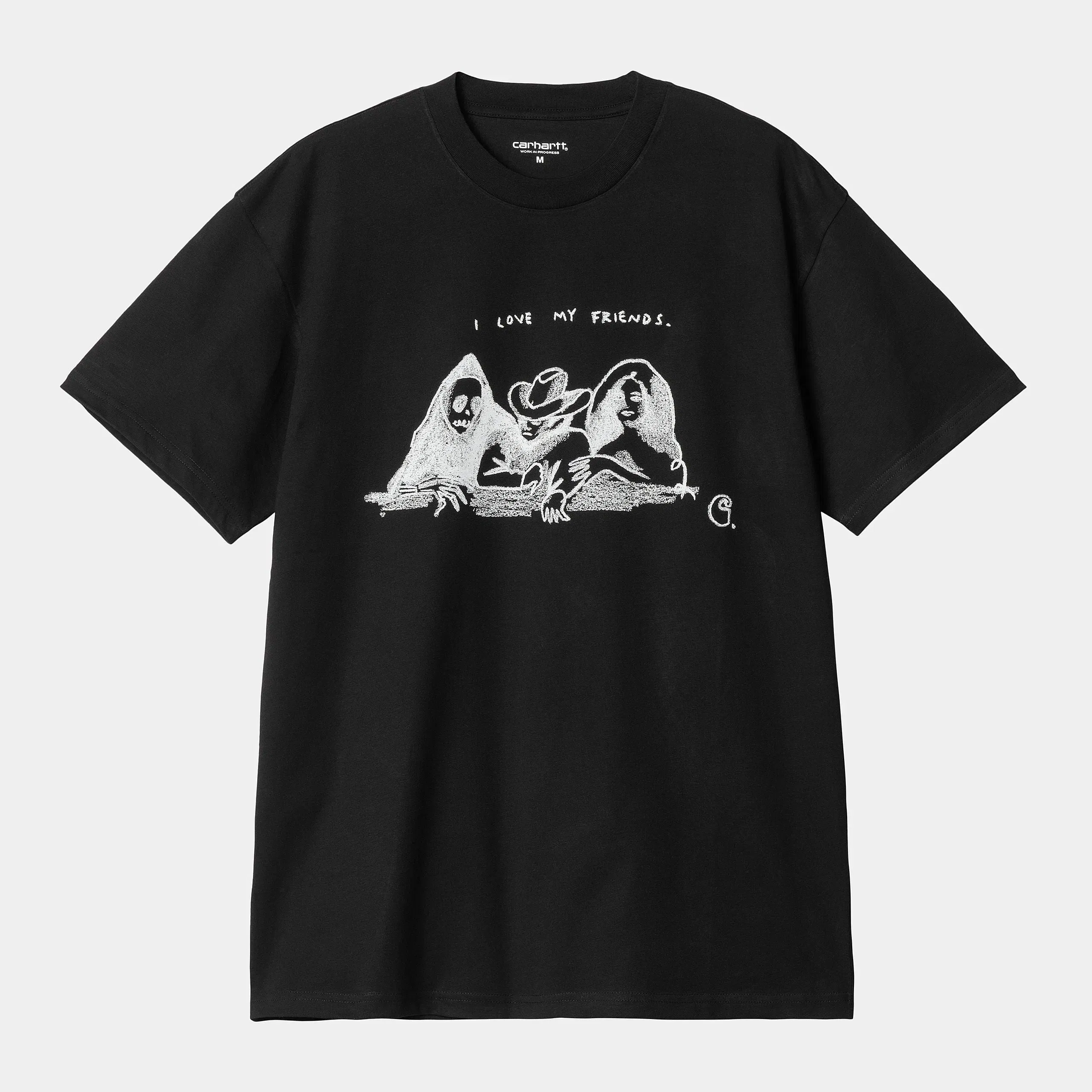 Carhartt Work in Progress Carhartt WIP S/S Pepe Friends T-Shirt - Black / White