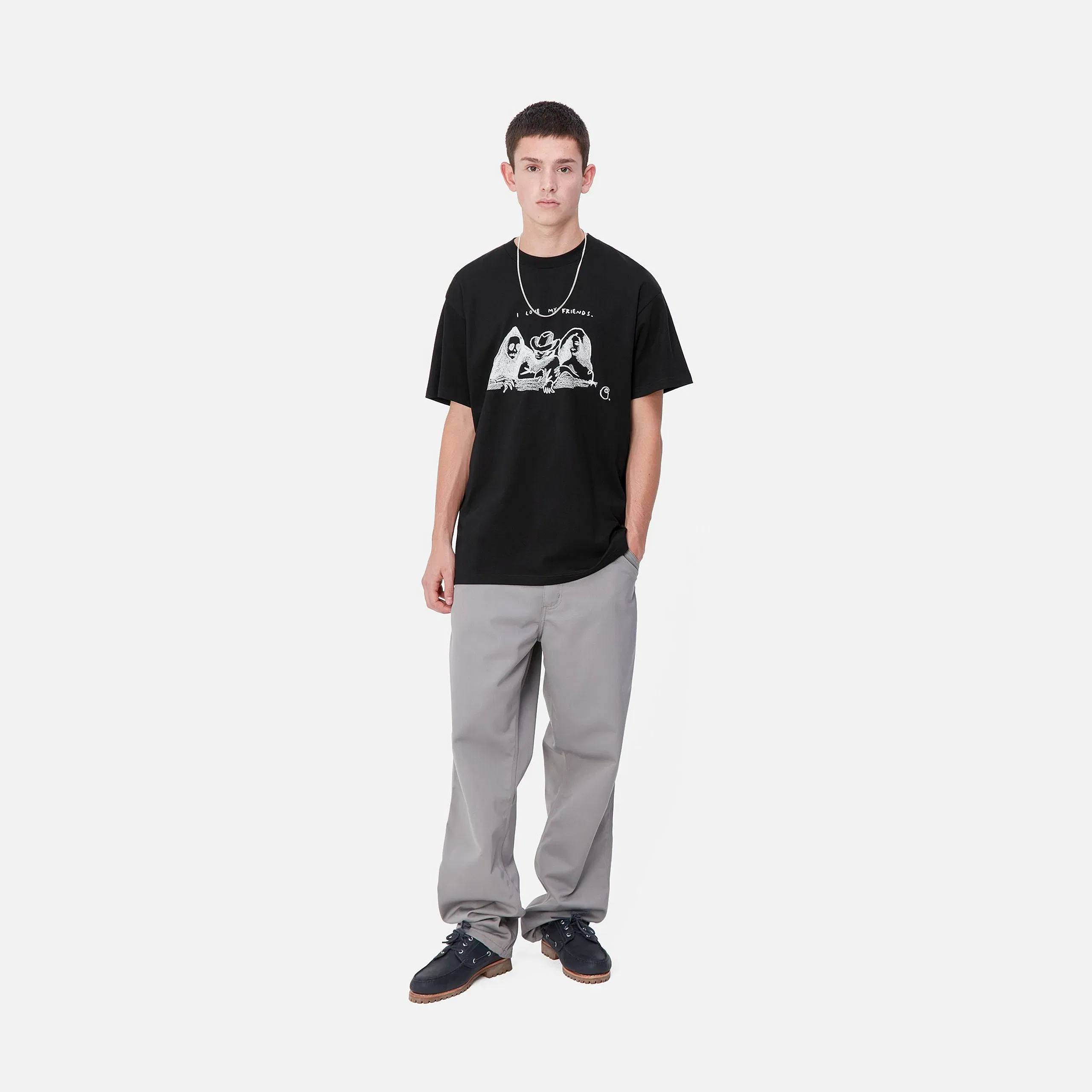 Carhartt Work in Progress Carhartt WIP S/S Pepe Friends T-Shirt - Black / White