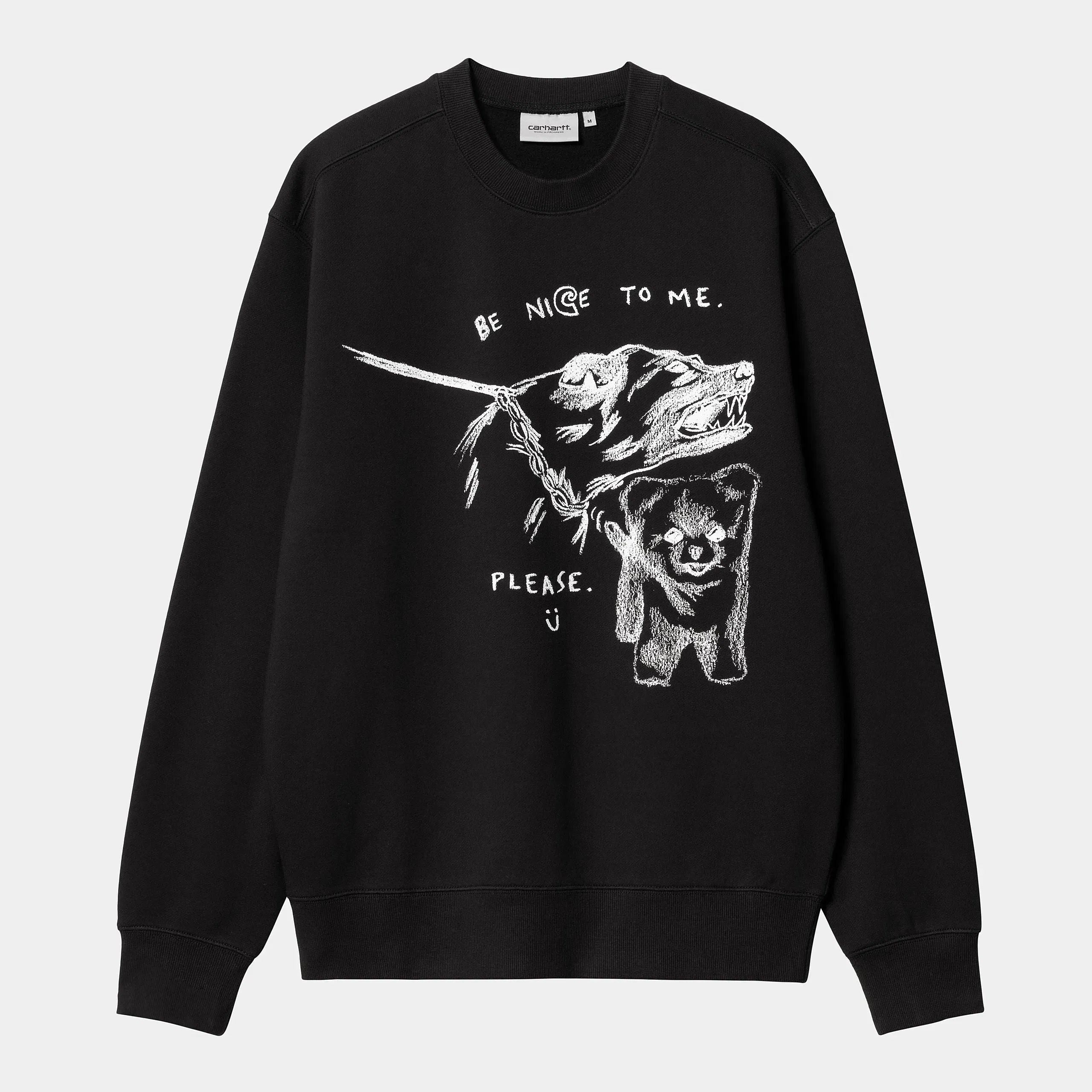 Carhartt Work in Progress Carhartt WIP Pepe Be Nice Crewneck Sweatshirt - Schwarz (Black/White)
