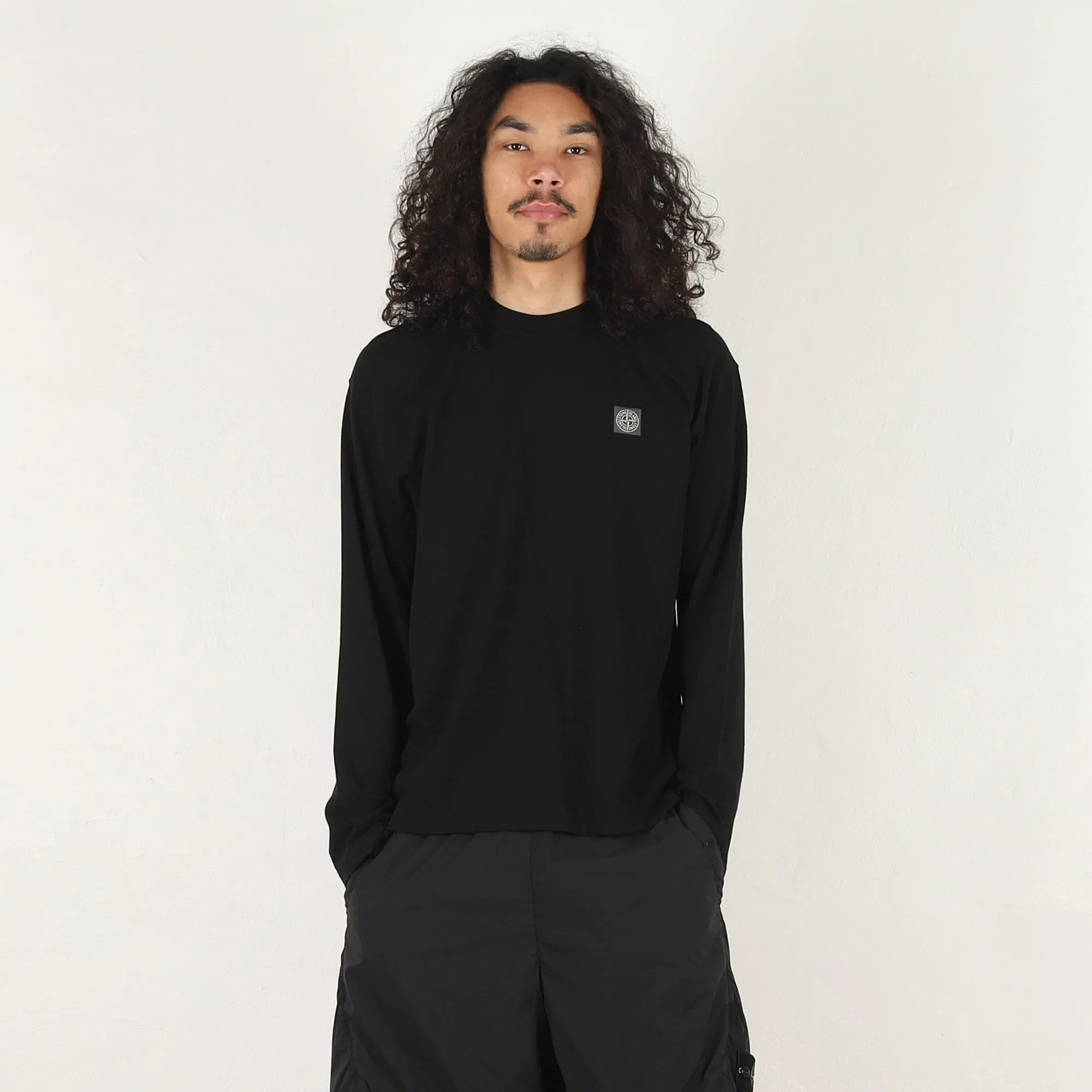 Stone Island 2100007 LS T-Shirt - Black
