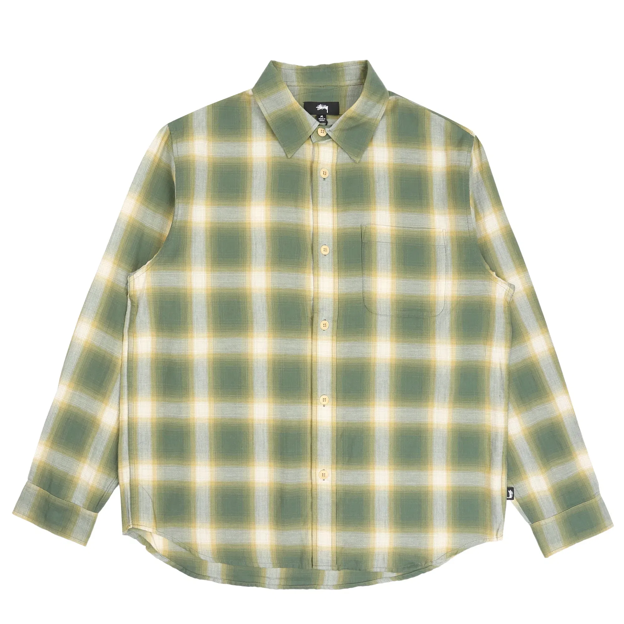 Stussy Beach Ombre Plaid Shirt - Green