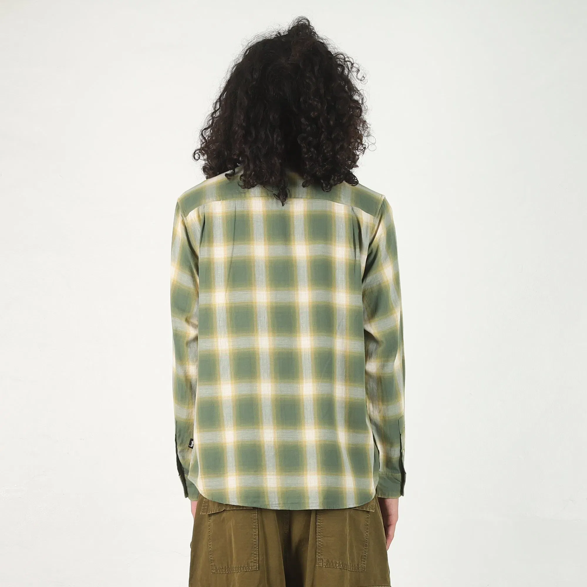 Stussy Beach Ombre Plaid Shirt - Green