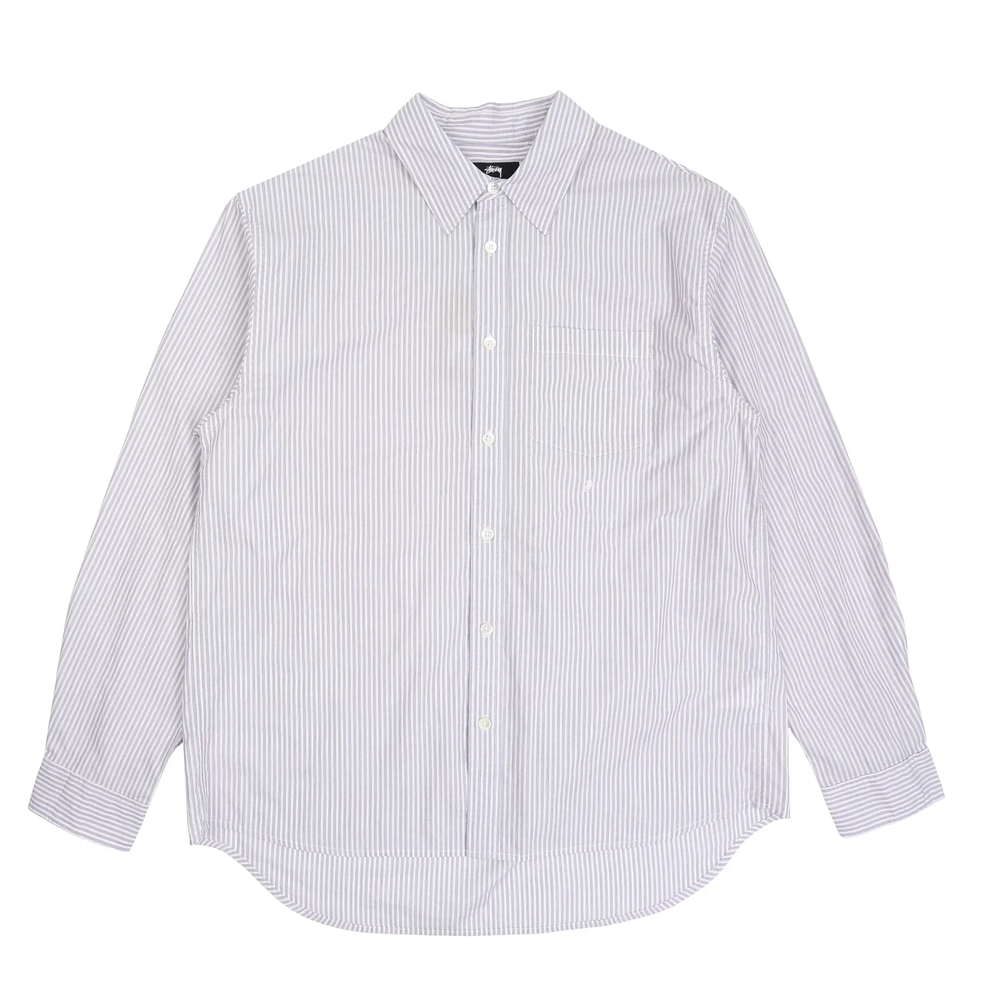 Stussy Standard LS Shirt - Purple Stripe