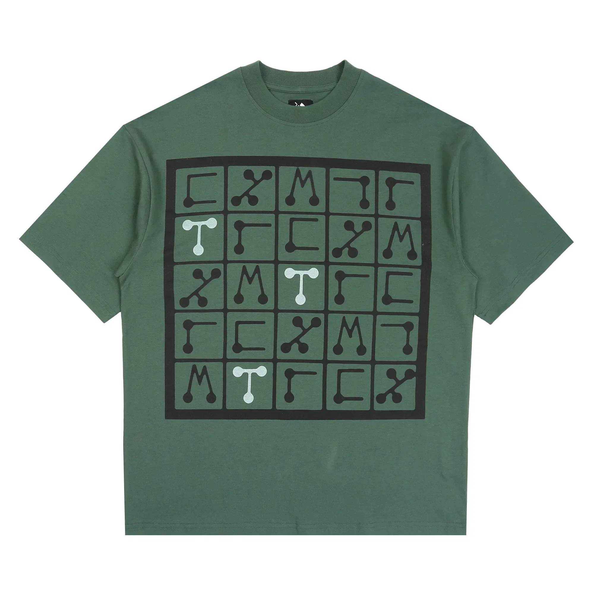 The Trilogy Tapes Squares T-Shirt - Forest Green