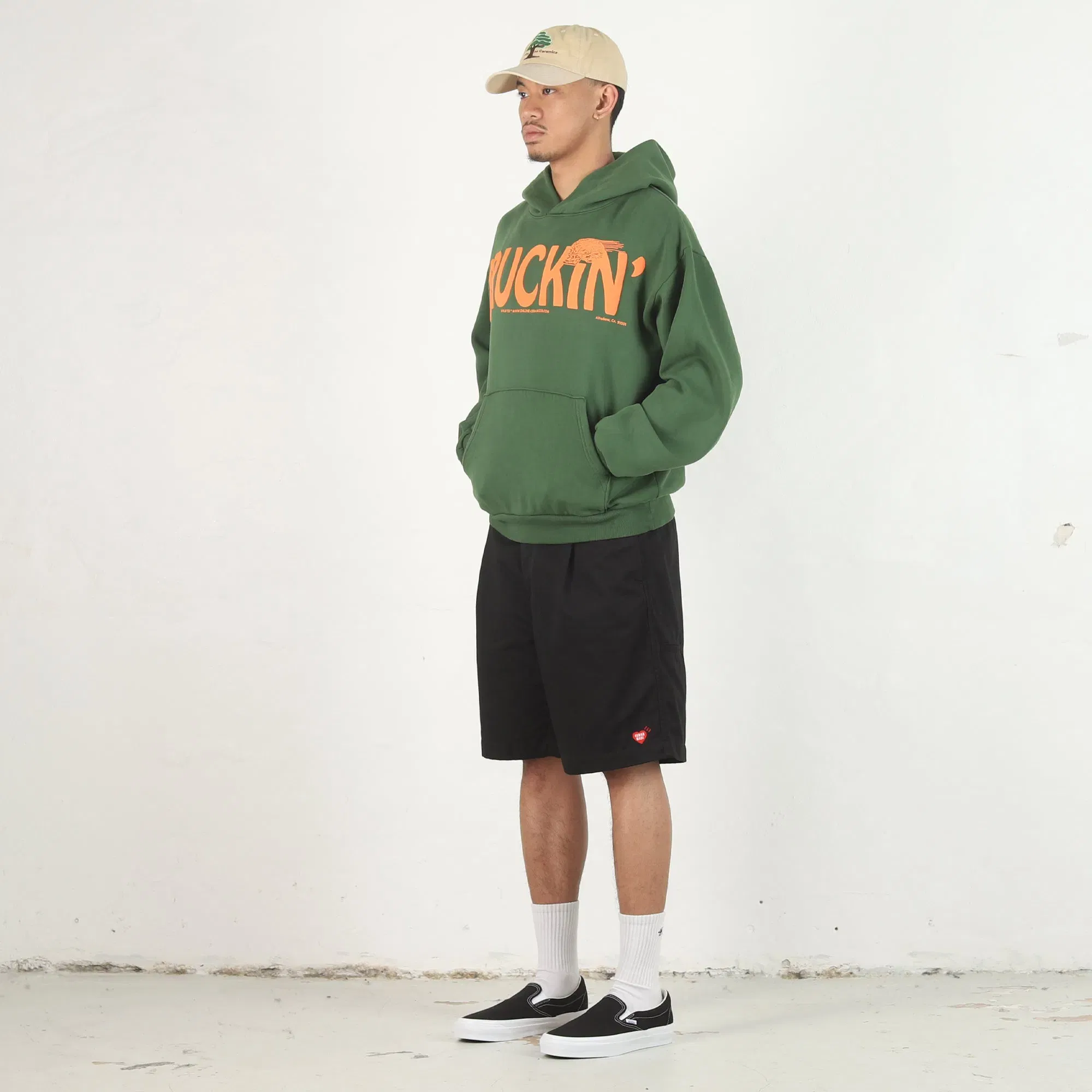 Online Ceramics Truckin' Hoodie - Dark Green