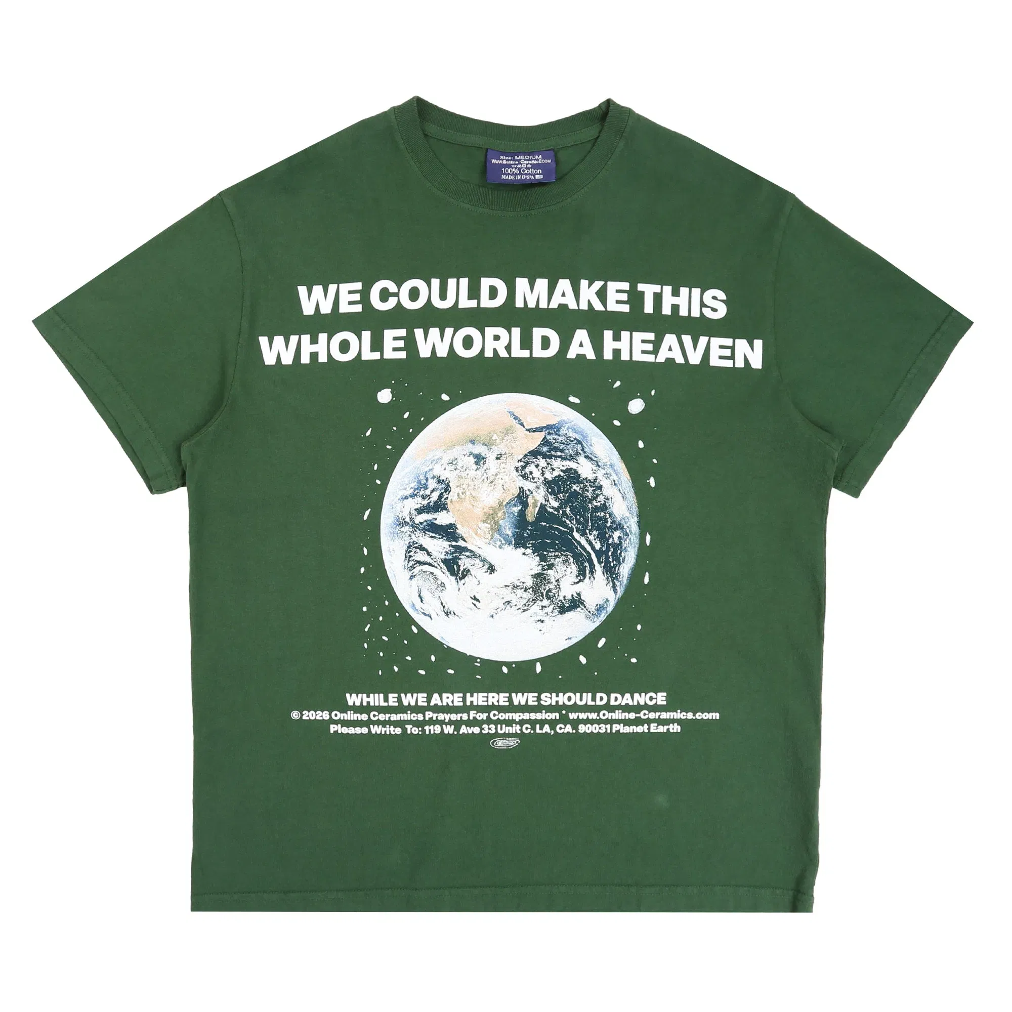 Online Ceramics Whole World Heaven T-Shirt - Ivy