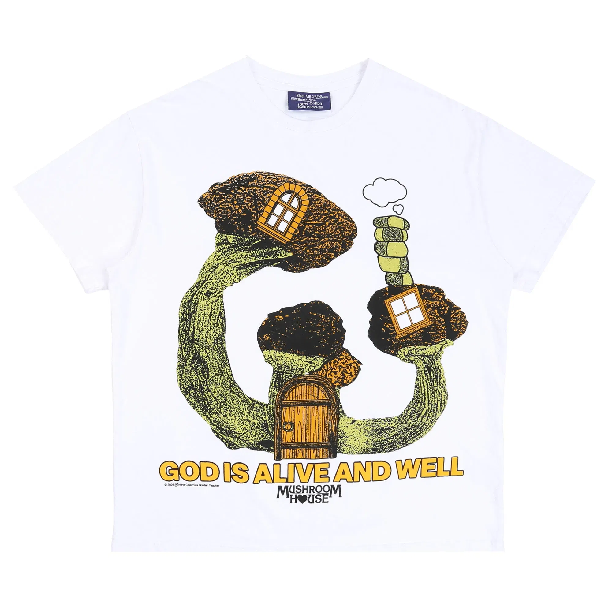 Online Ceramics God Is Alive and Well T-Shirt - White