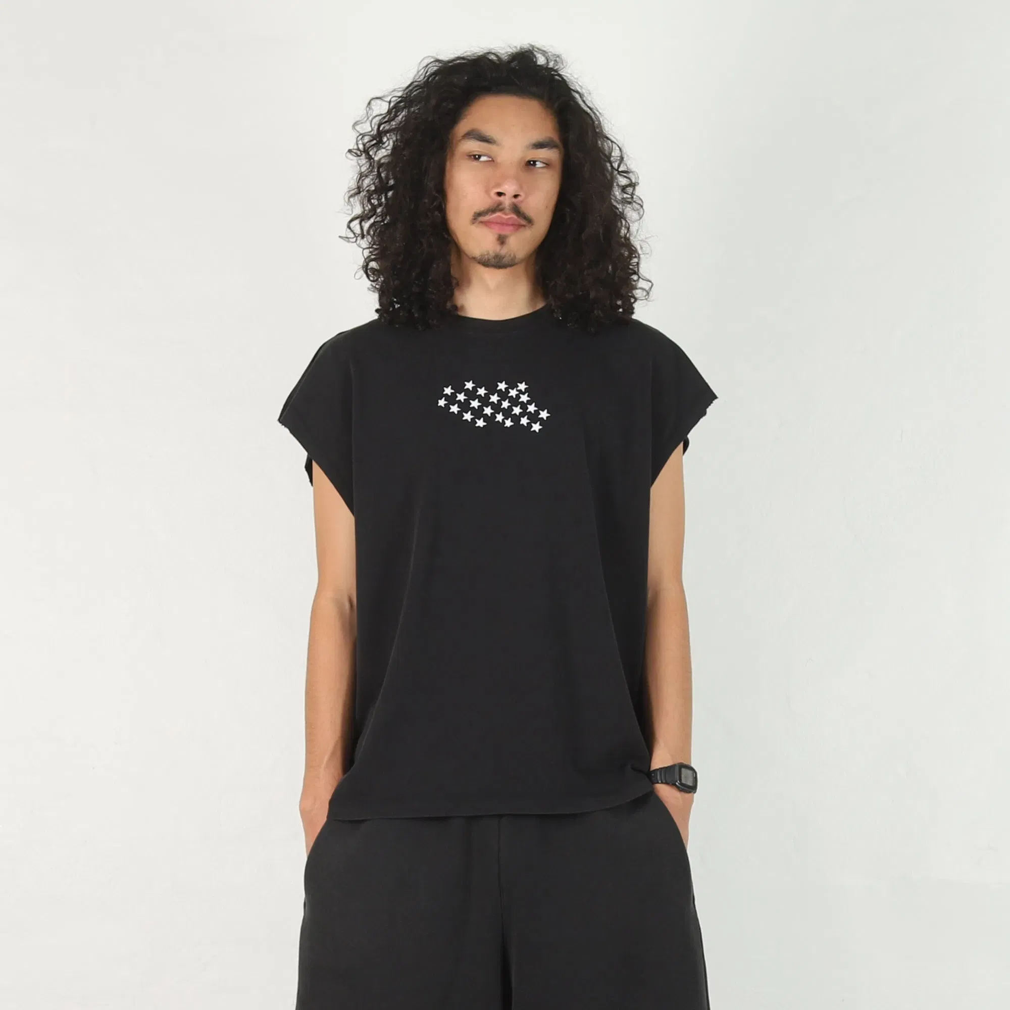 Air Jordan Jordan x IH Stars Cut Off T-Shirt - Black