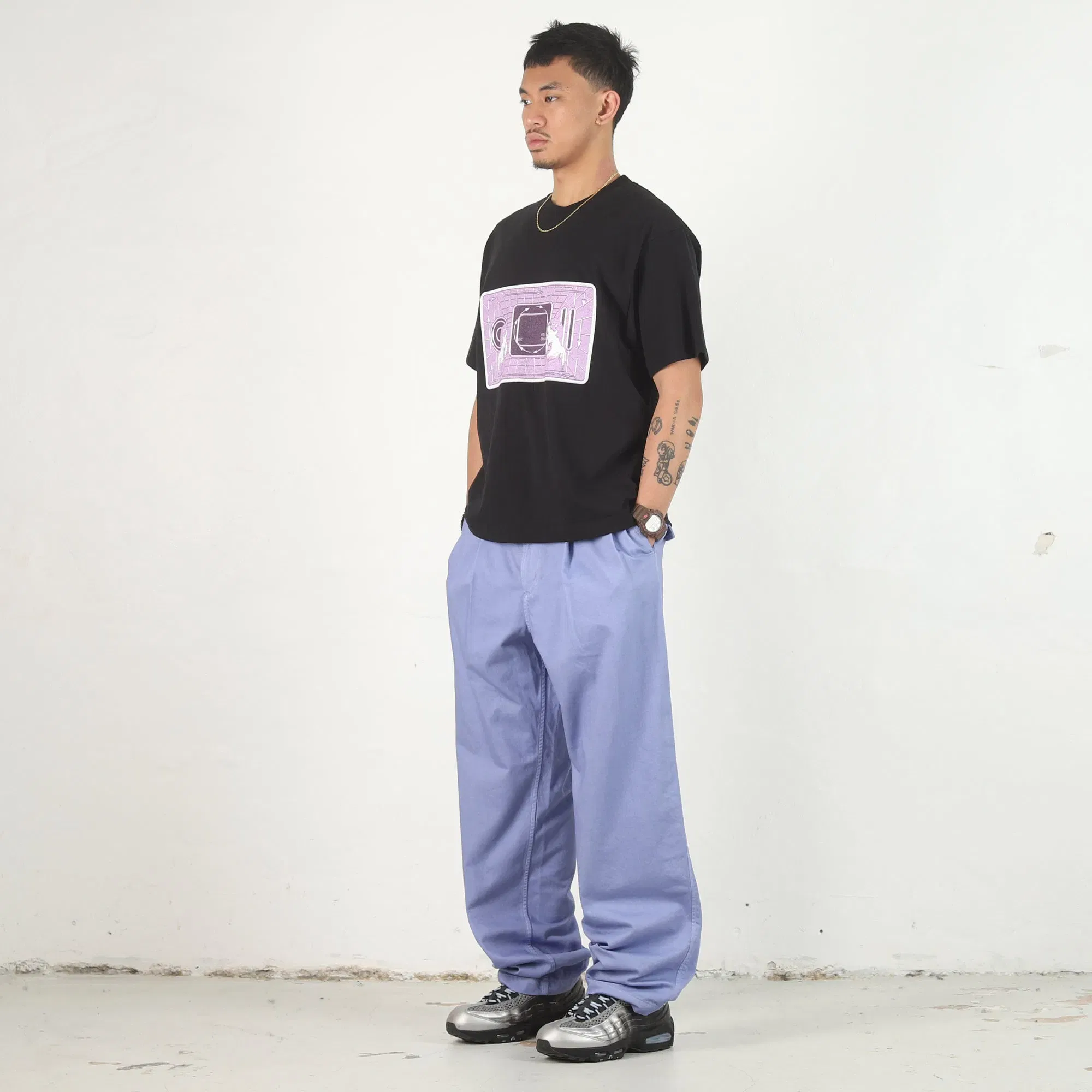 Cav Empt Overdye Two Tuck Pants - Purple