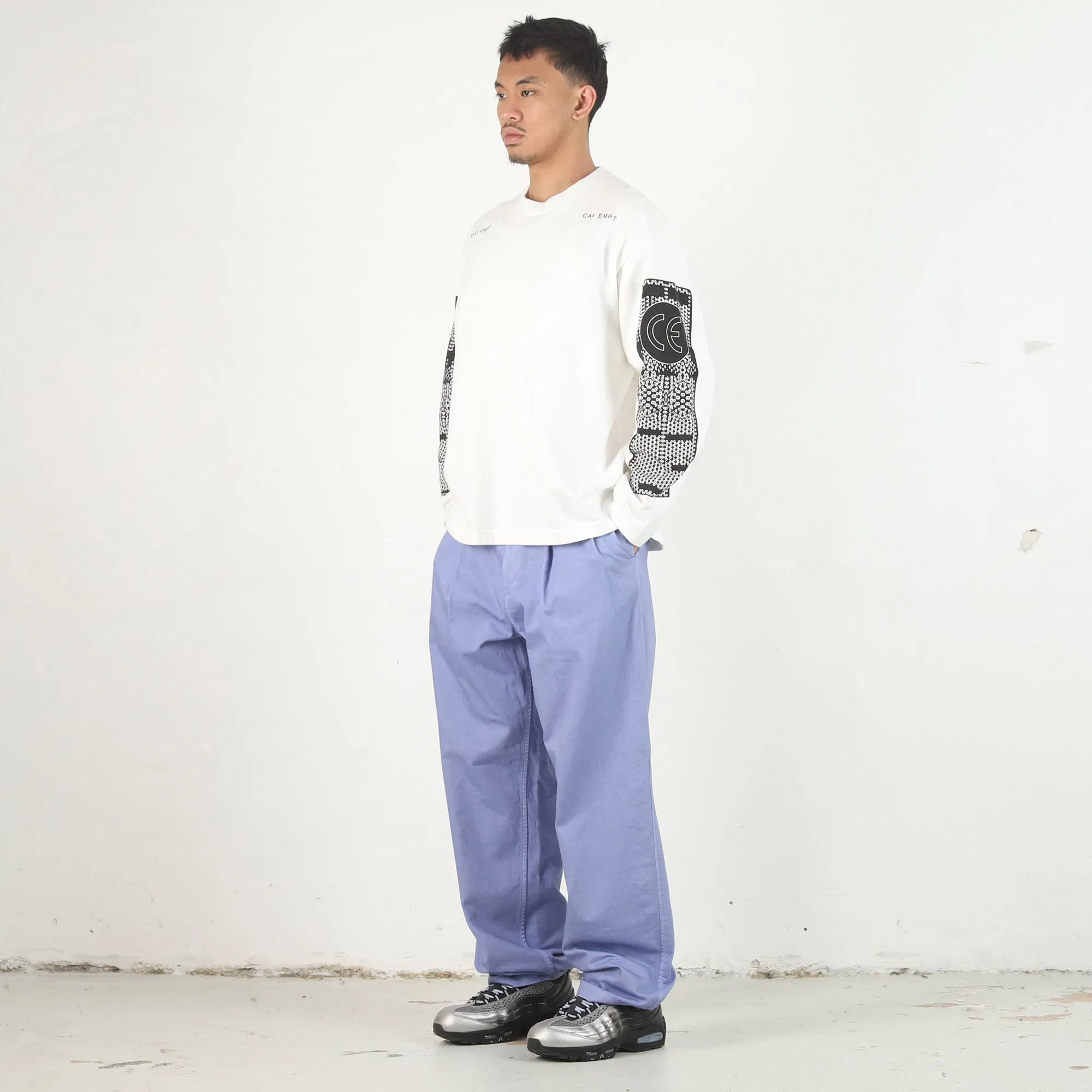 Cav Empt MD SitCon Heavy LS T-Shirt - White