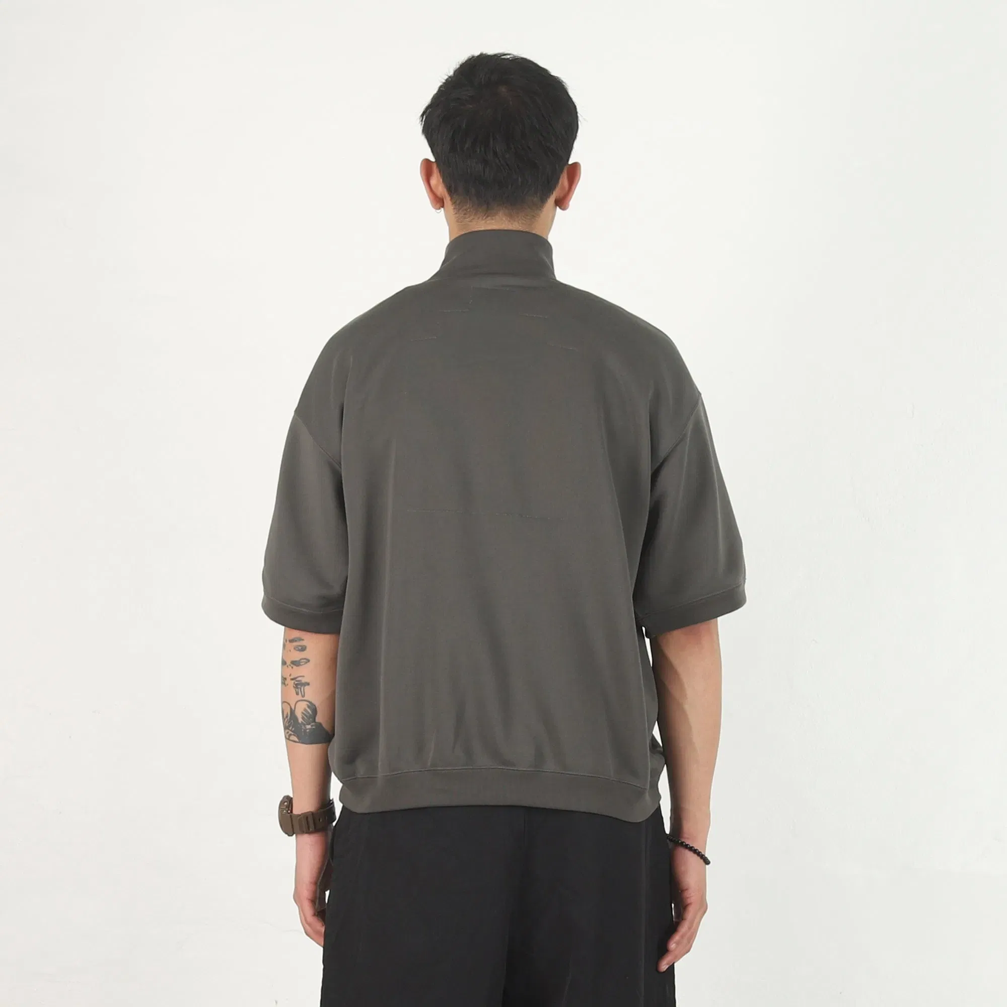 Cav Empt PE Jersey SS Half Zip - Charcoal
