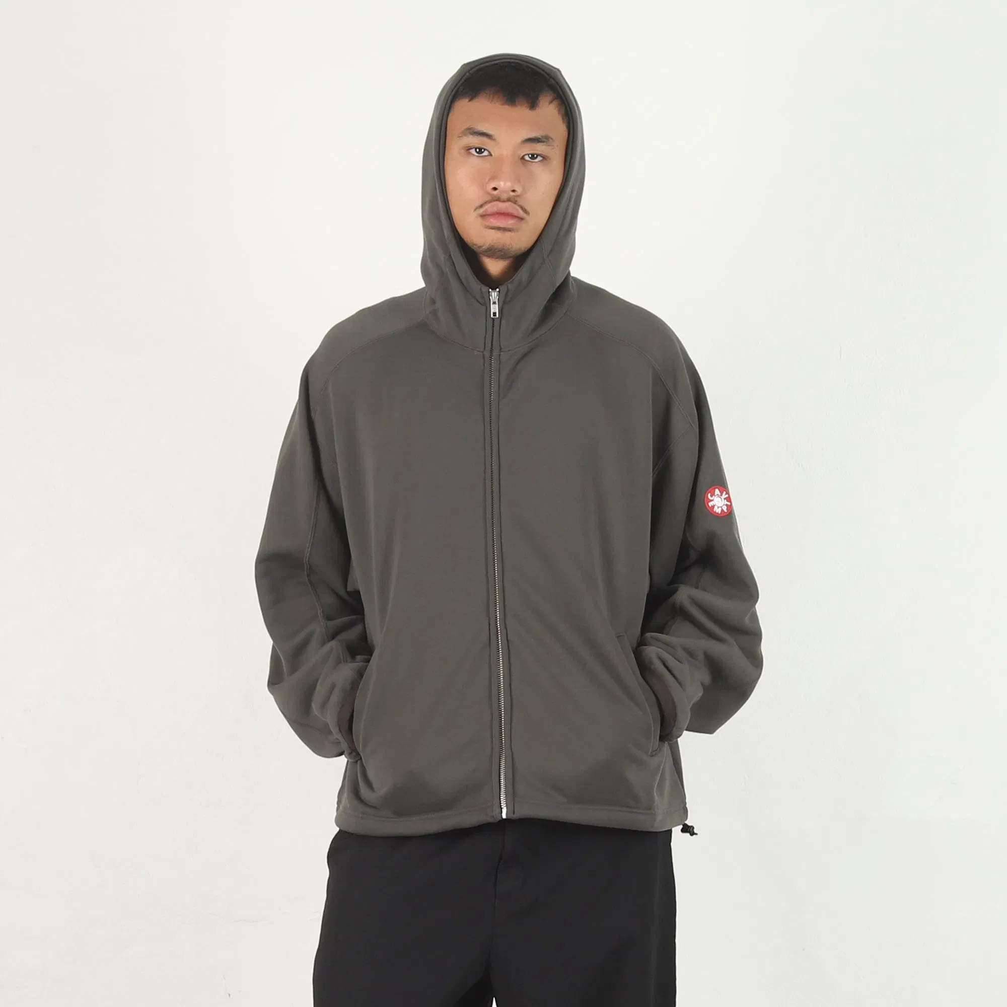 Cav Empt PE Jersey Zip Hoody - Charcoal