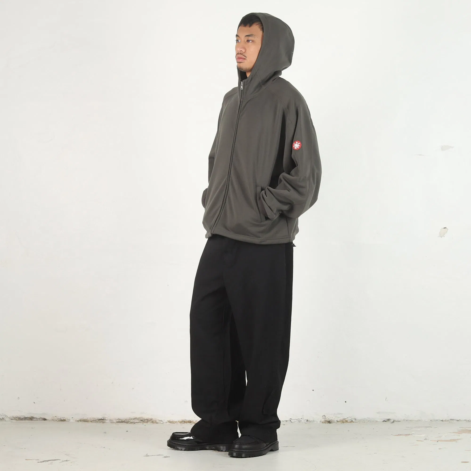 Cav Empt PE Jersey Zip Hoody - Charcoal