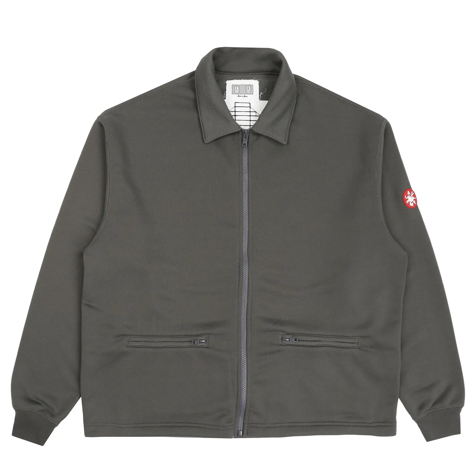 Cav Empt PE Jersey Collared Zip Up - Charcoal