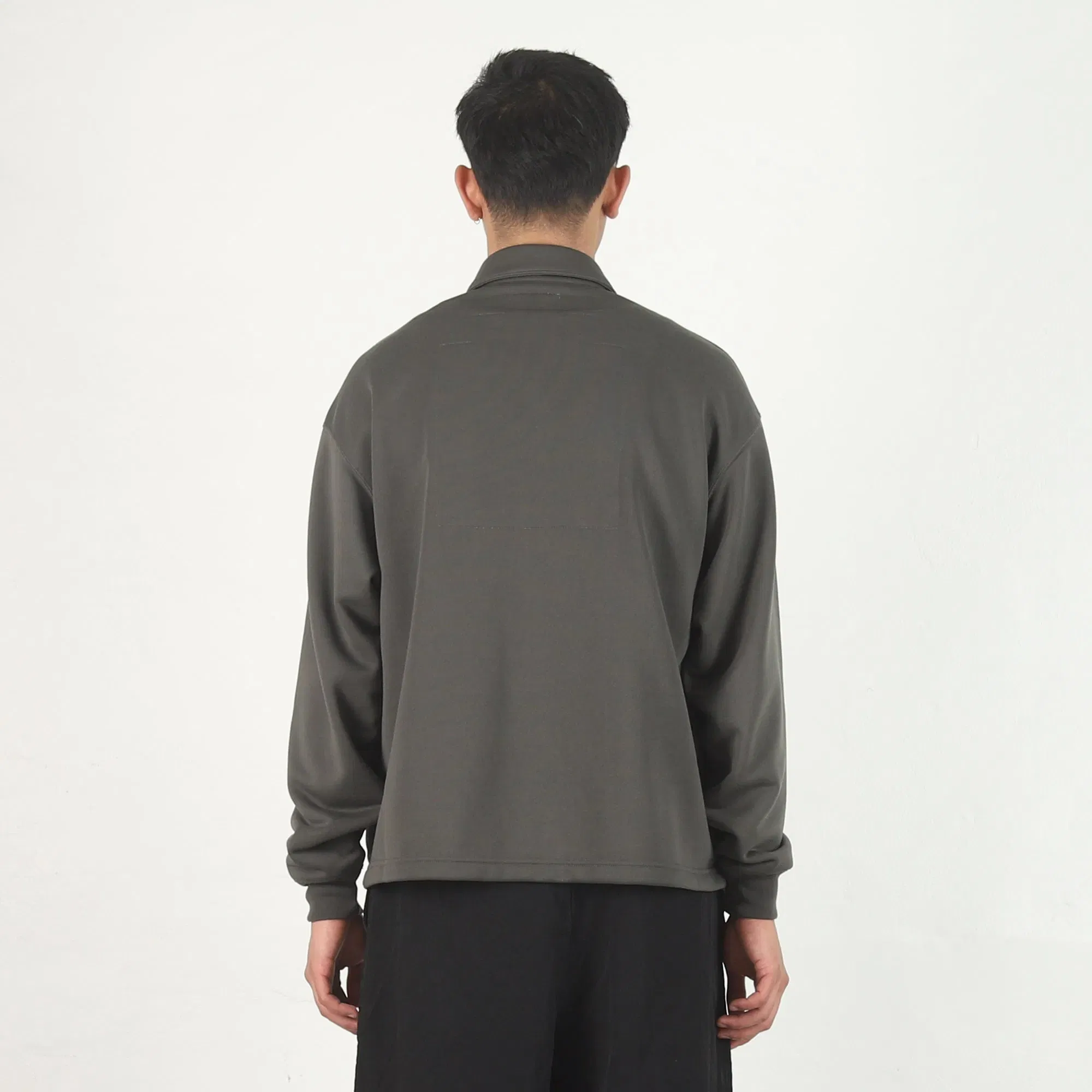 Cav Empt PE Jersey Collared Zip Up - Charcoal