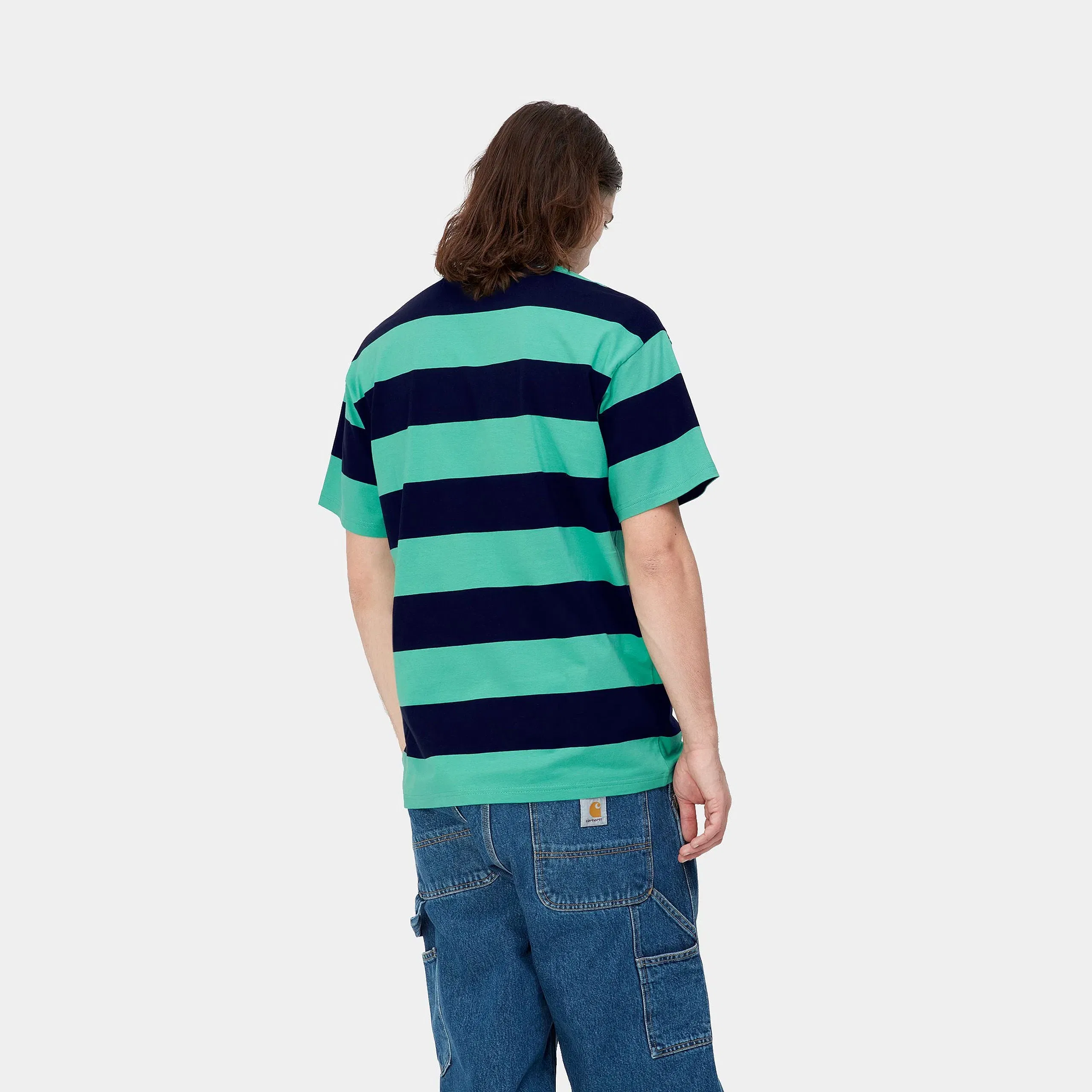 Carhartt Work in Progress Carhartt WIP S/S Dampier T-Shirt - Dark Navy / Aqua Green