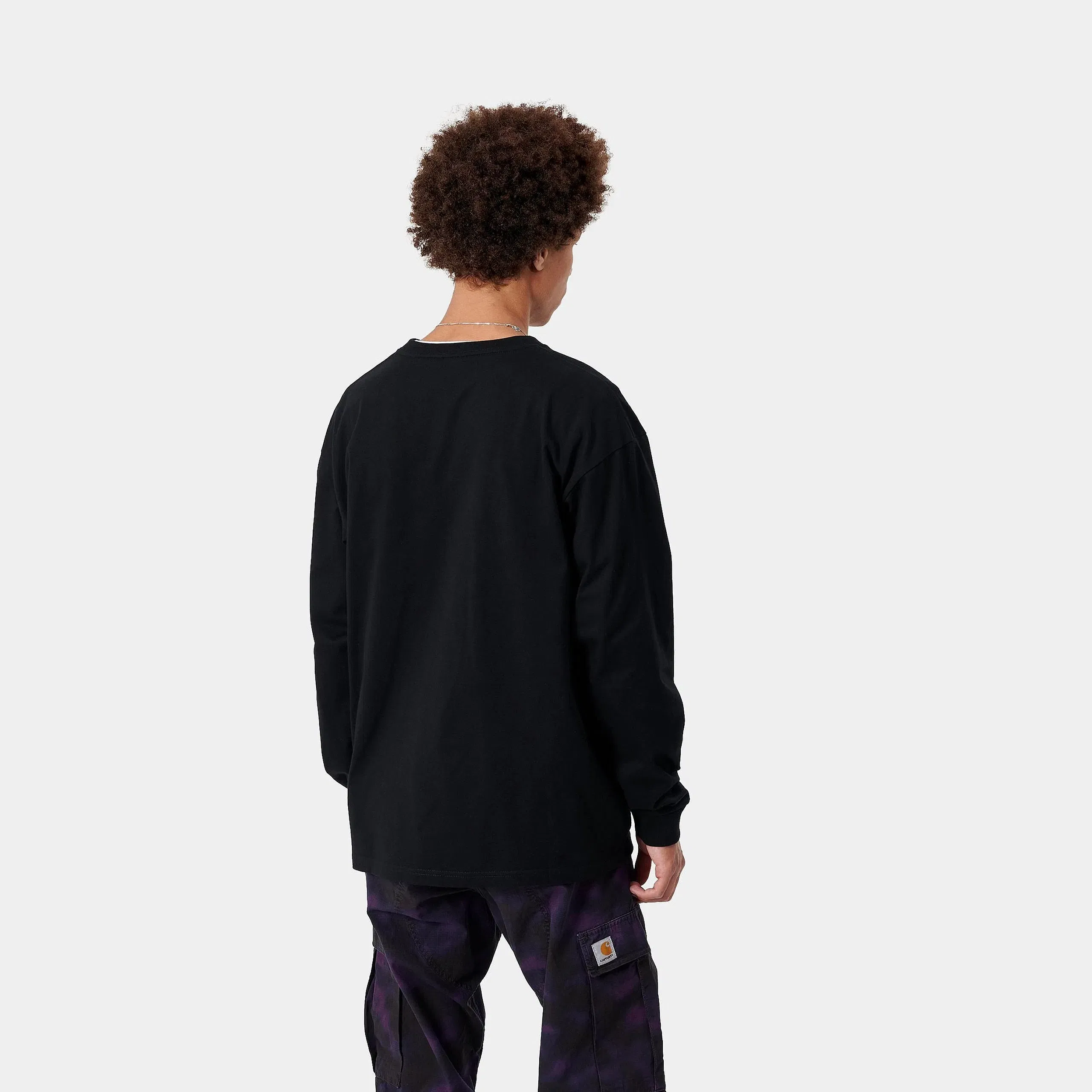 Carhartt Work in Progress Carhartt WIP L/S Chase T-Shirt – Black / Gold (I026392)