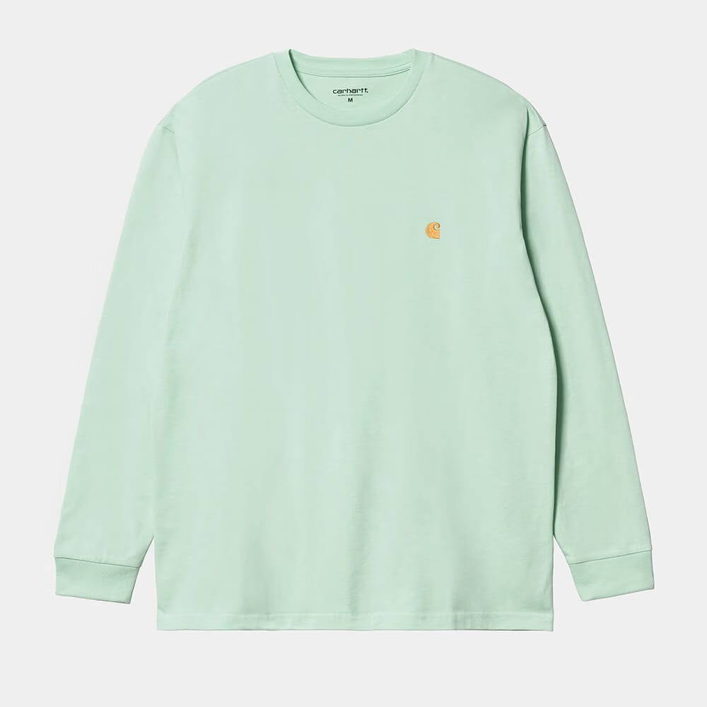 Carhartt Work in Progress Carhartt WIP L/S Chase T-Shirt - Pale Spearmint / Gold