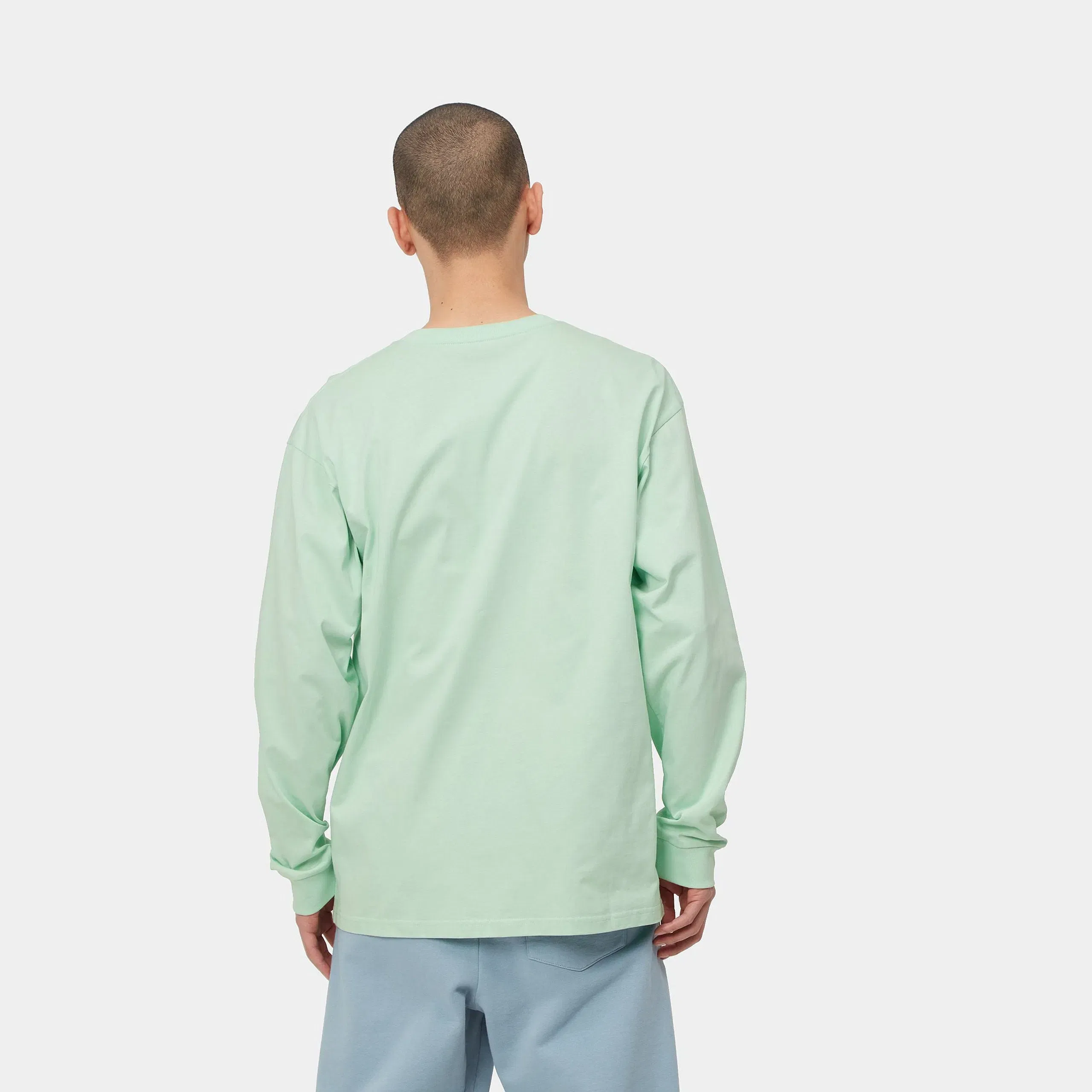 Carhartt Work in Progress Carhartt WIP L/S Chase T-Shirt - Pale Spearmint / Gold