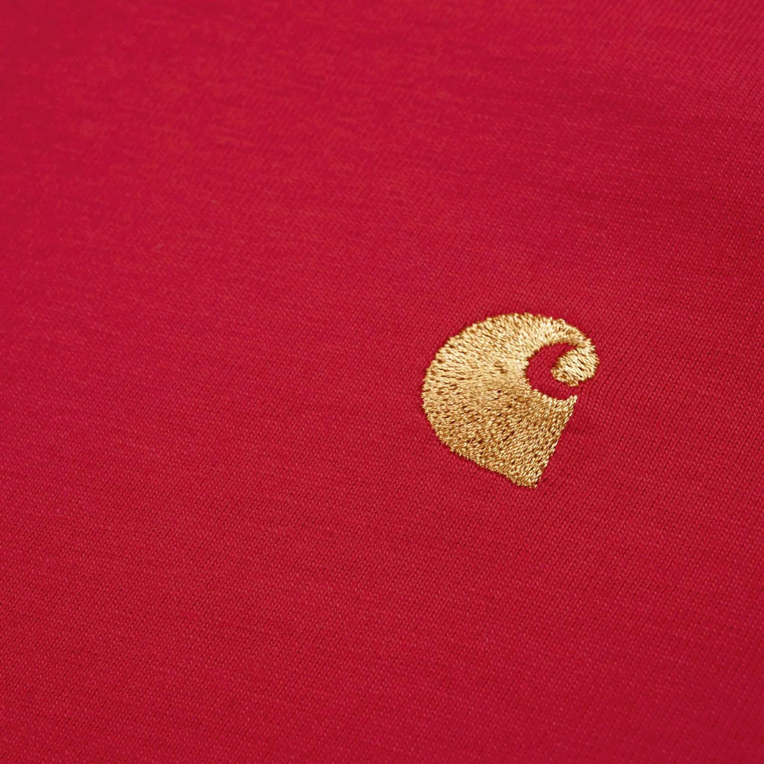 Carhartt Work in Progress Carhartt WIP S/S Chase T-Shirt - Etna Red / Gold