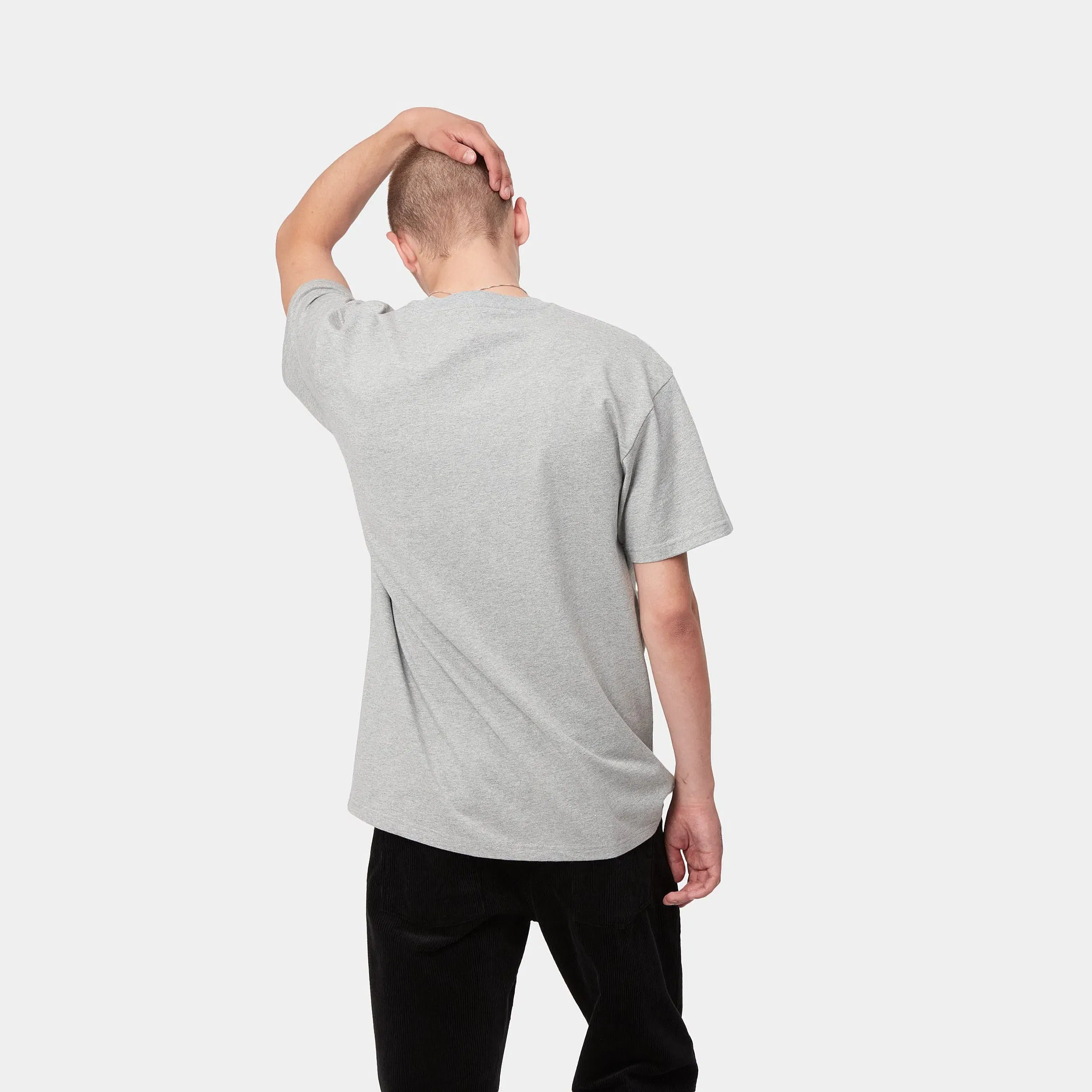 Carhartt Work in Progress Carhartt WIP S/S Chase T-Shirt - Grey Heather / Gold