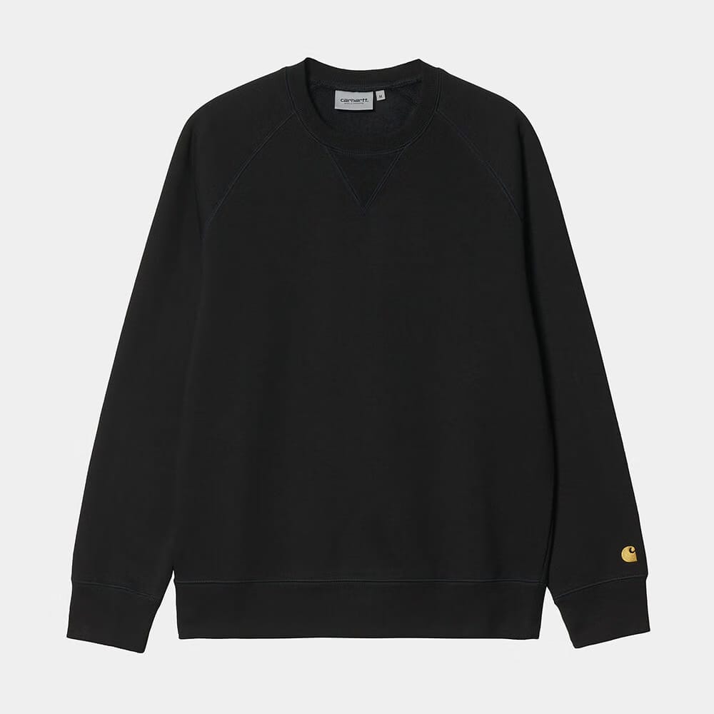 Carhartt Work in Progress Carhartt WIP Chase Crewneck Sweatshirt - Schwarz (Black/Gold)