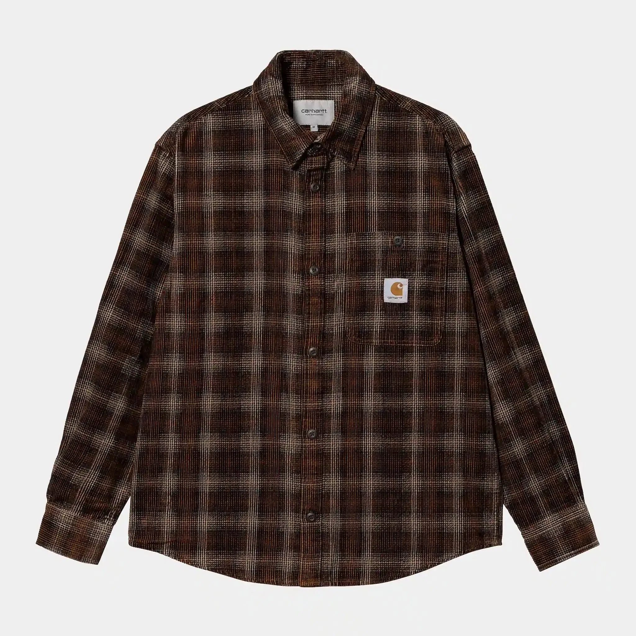 Carhartt Work in Progress Carhartt WIP L/S Flint Shirt - Wiley Check, Hamilton Brown (rinsed)