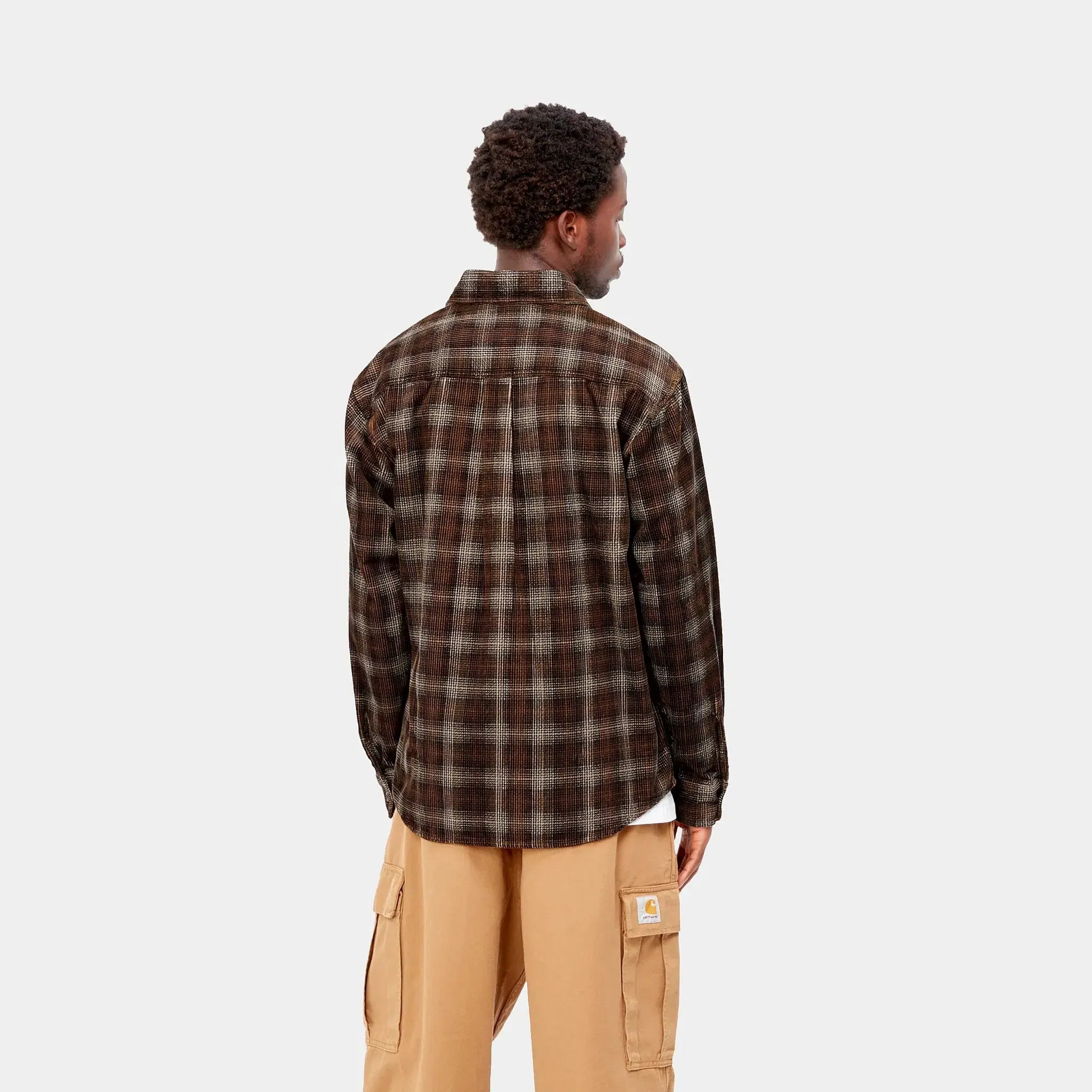 Carhartt Work in Progress Carhartt WIP L/S Flint Shirt - Wiley Check, Hamilton Brown (rinsed)
