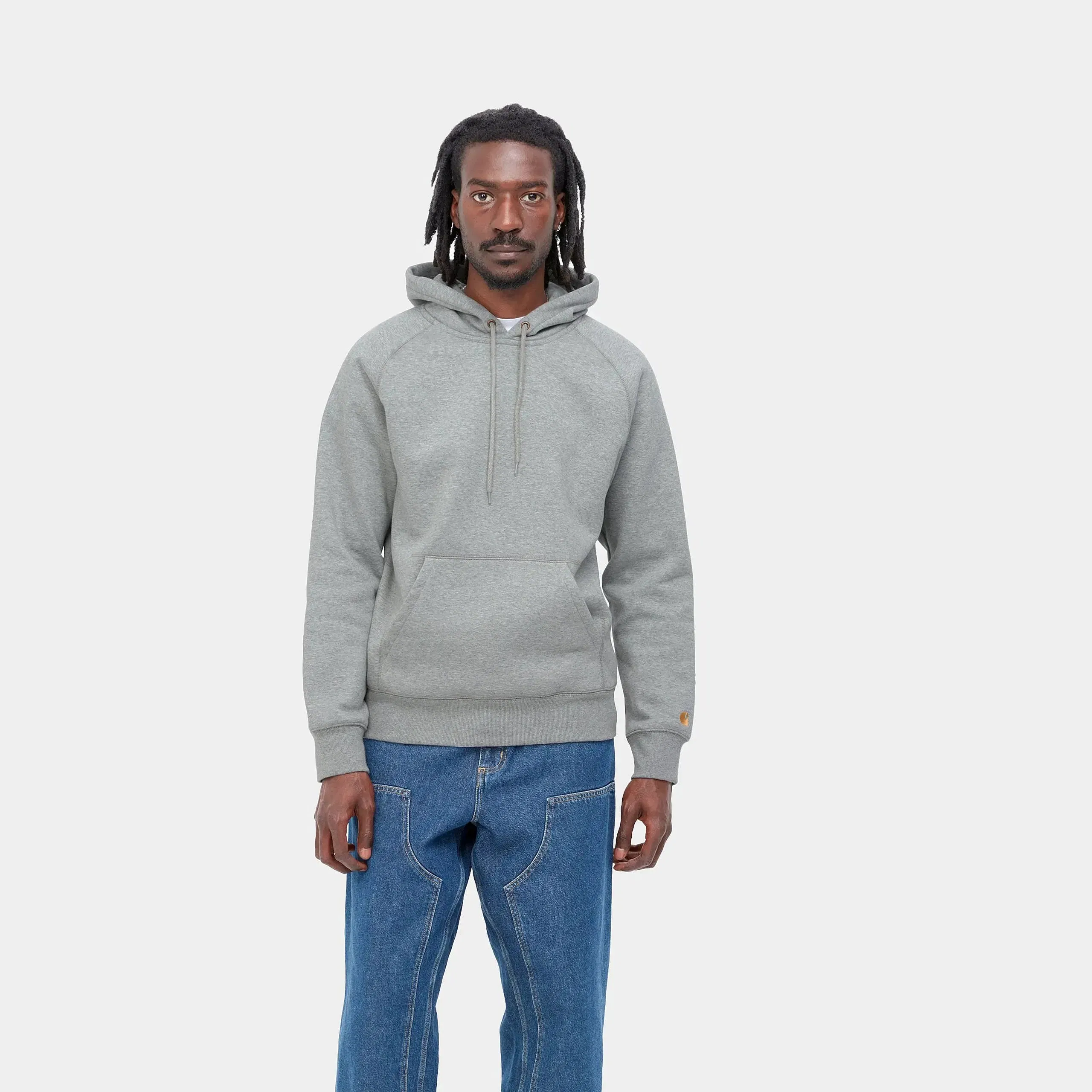 Carhartt Work in Progress Carhartt WIP Chase Hoodie – Grau (Grey Heather)