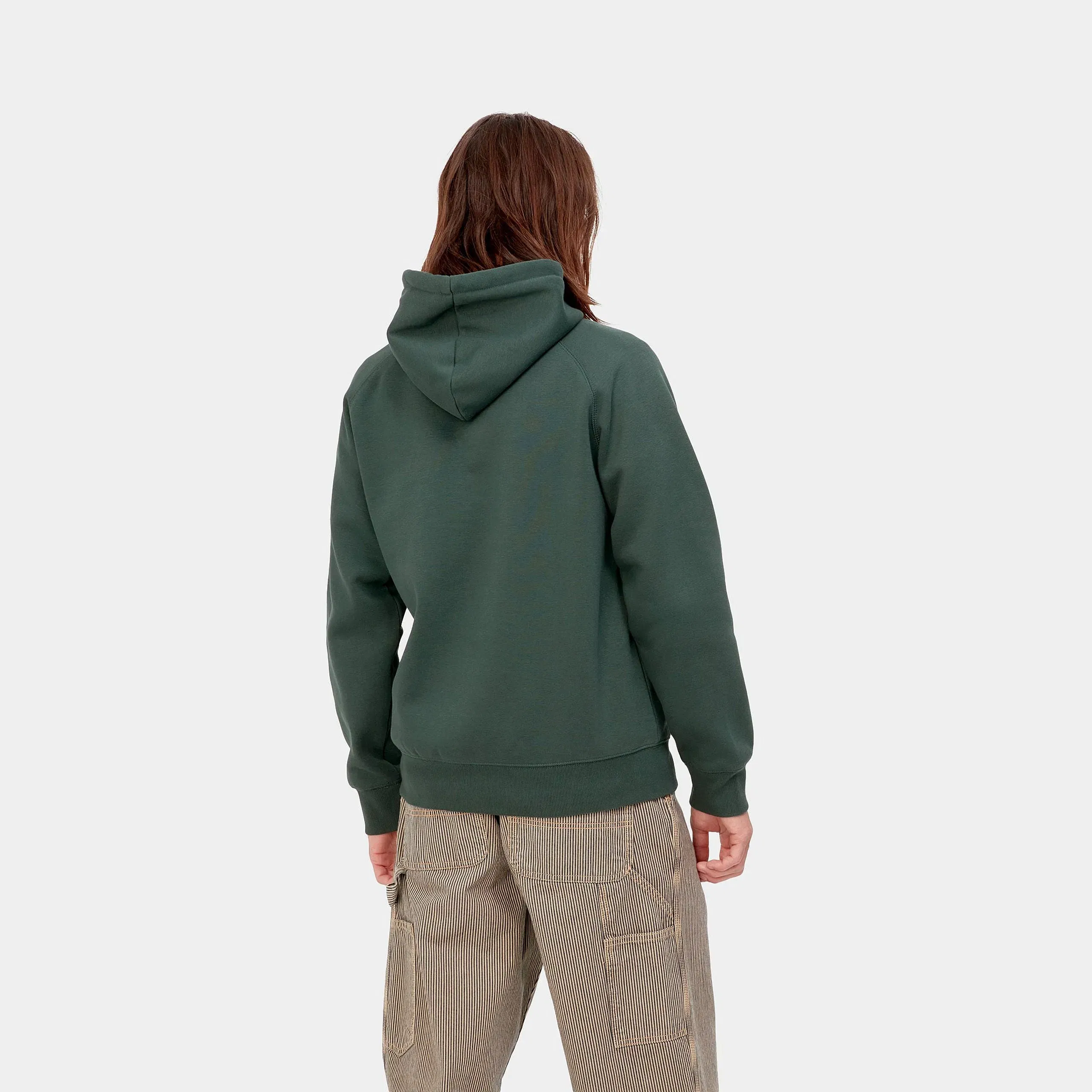 Carhartt Work in Progress Carhartt WIP Chase Hoodie - Dunkelgrün (Juniper / Gold)