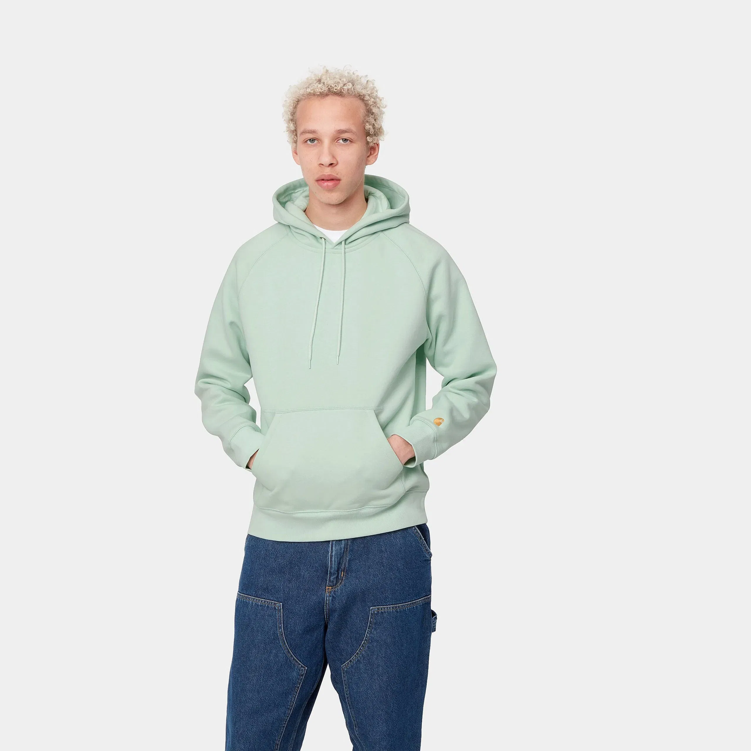 Carhartt Work in Progress Carhartt WIP Chase Hoodie – Hellgrün (Pale Spearmint / Gold)