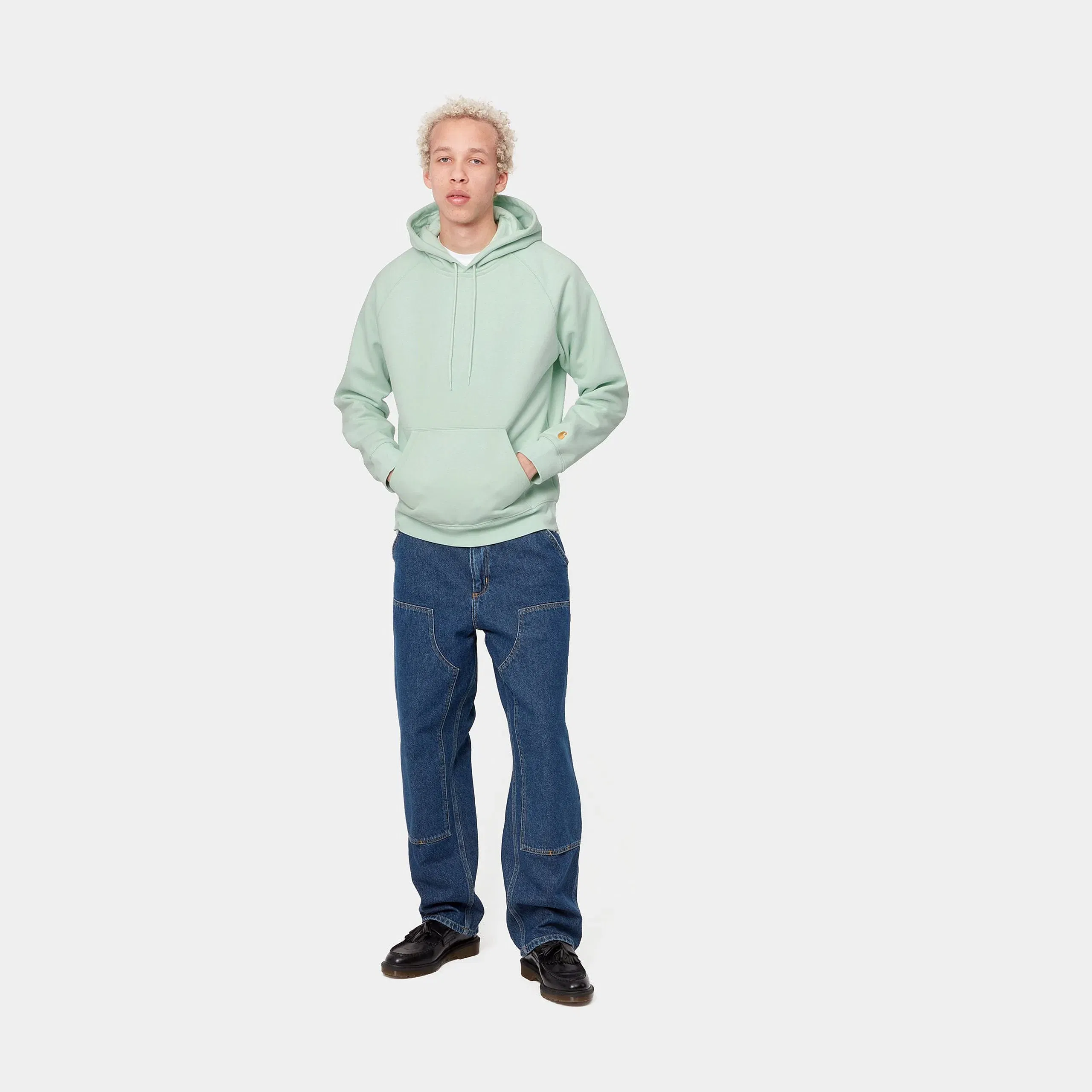 Carhartt Work in Progress Carhartt WIP Chase Hoodie – Hellgrün (Pale Spearmint / Gold)