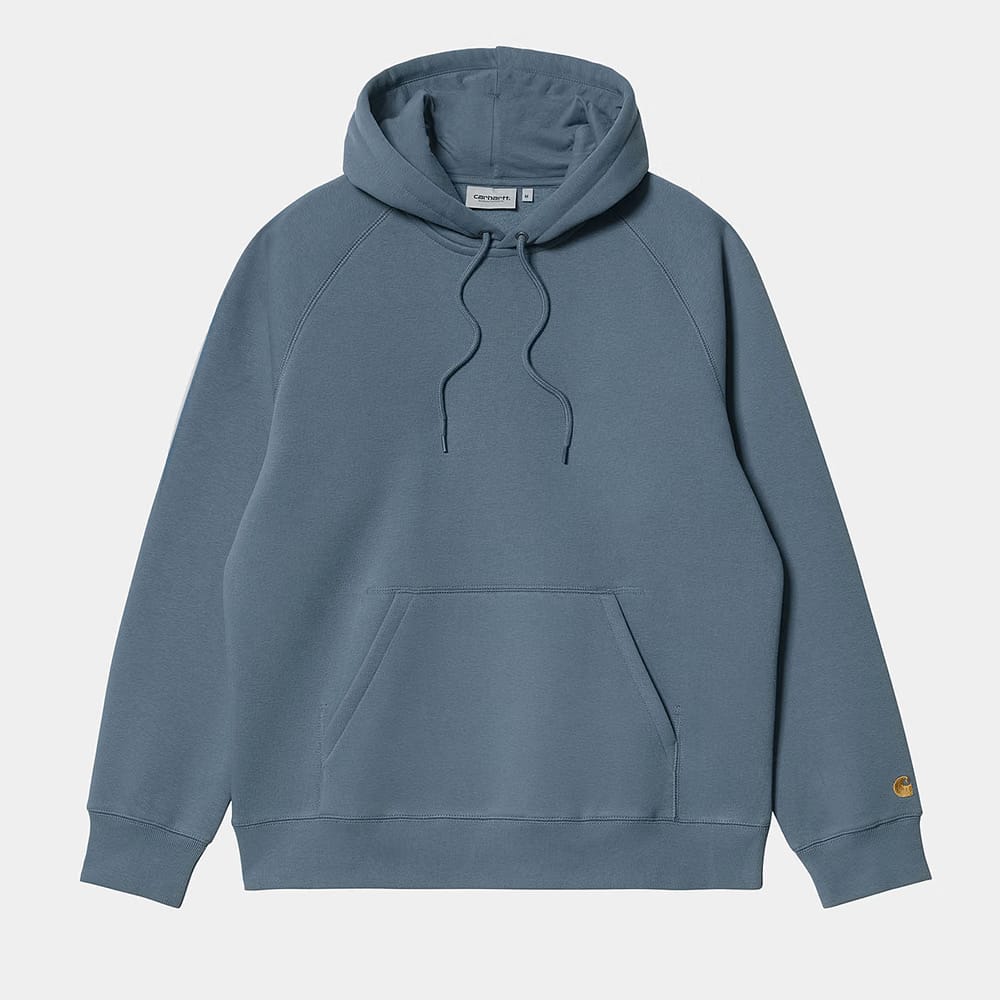 Carhartt Work in Progress Carhartt WIP Chase Hoodie - Graublau (Storm Blue / Gold)