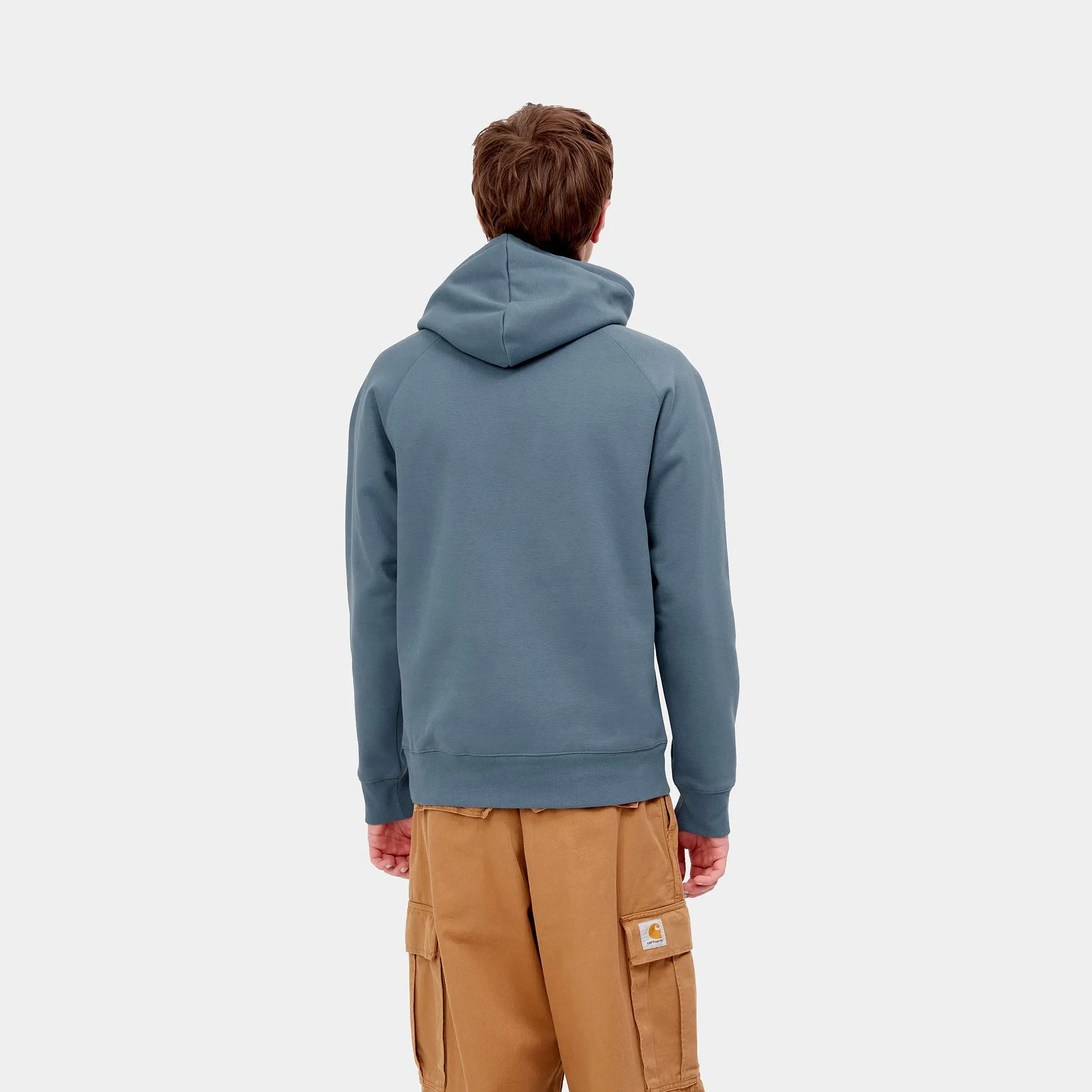 Carhartt Work in Progress Carhartt WIP Chase Hoodie - Graublau (Storm Blue / Gold)