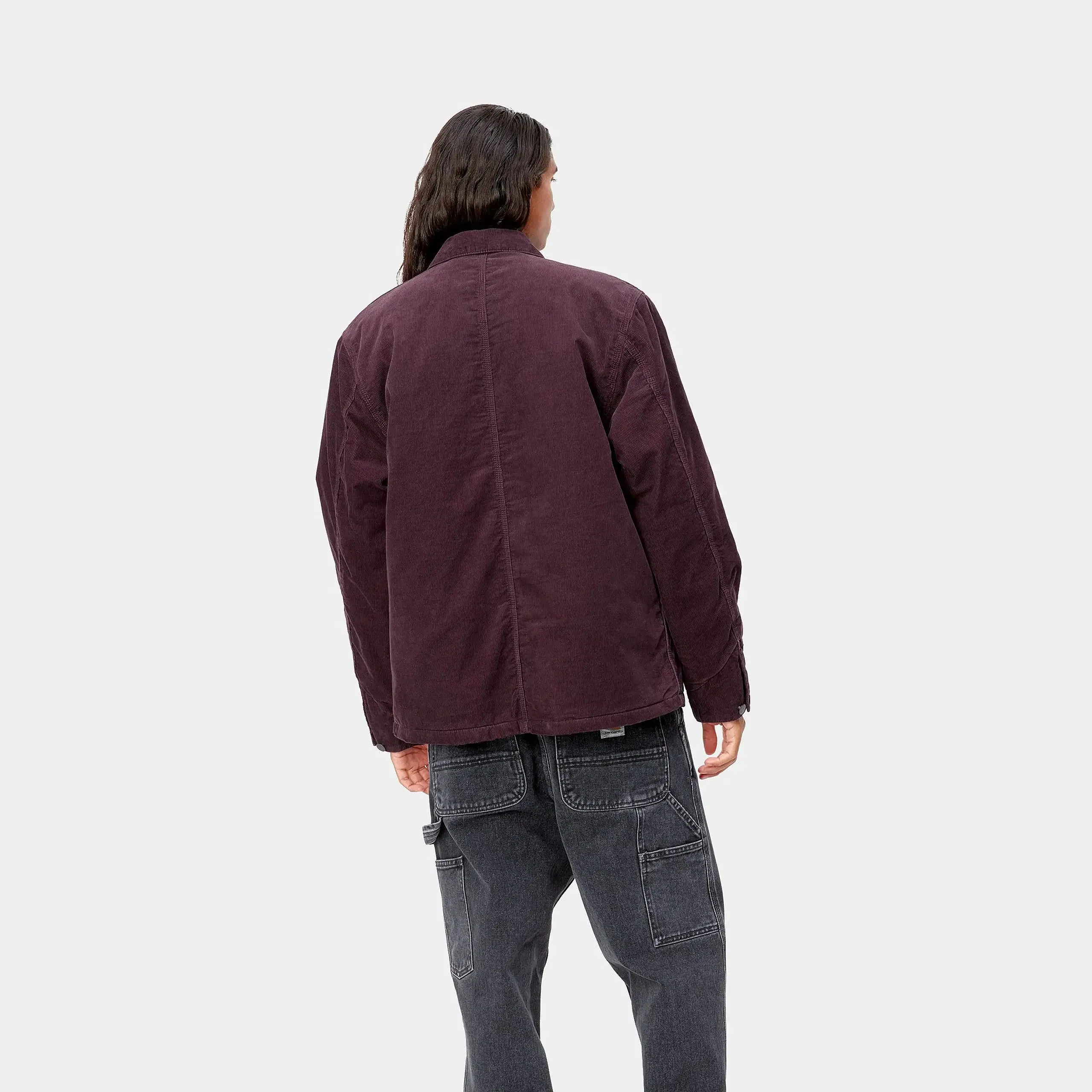 Carhartt Work in Progress Carhartt WIP Michigan Coat - Dark Plum (rinsed)