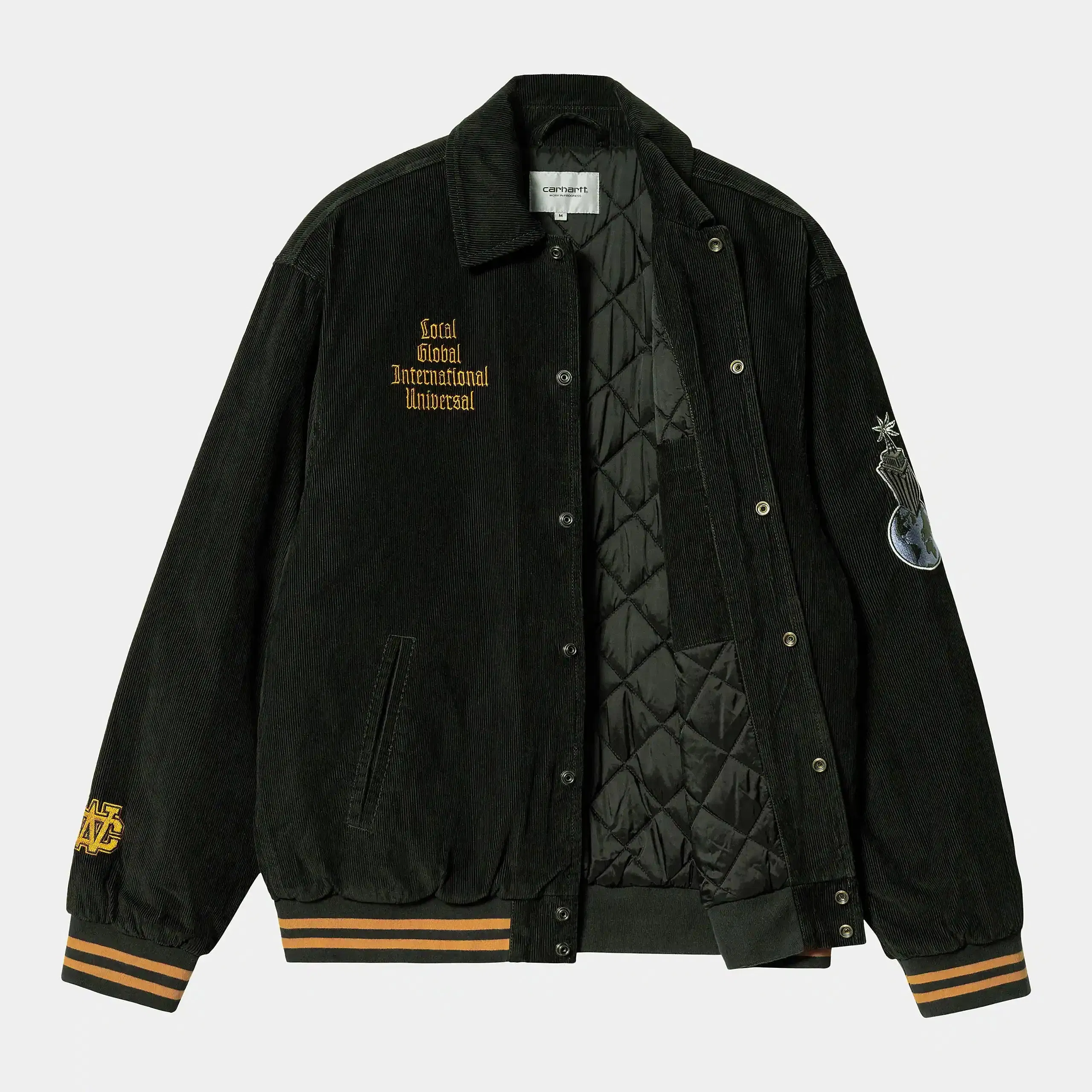 Carhartt Work in Progress Carhartt WIP Letterman Jacket - Dark Cedar / Ochre