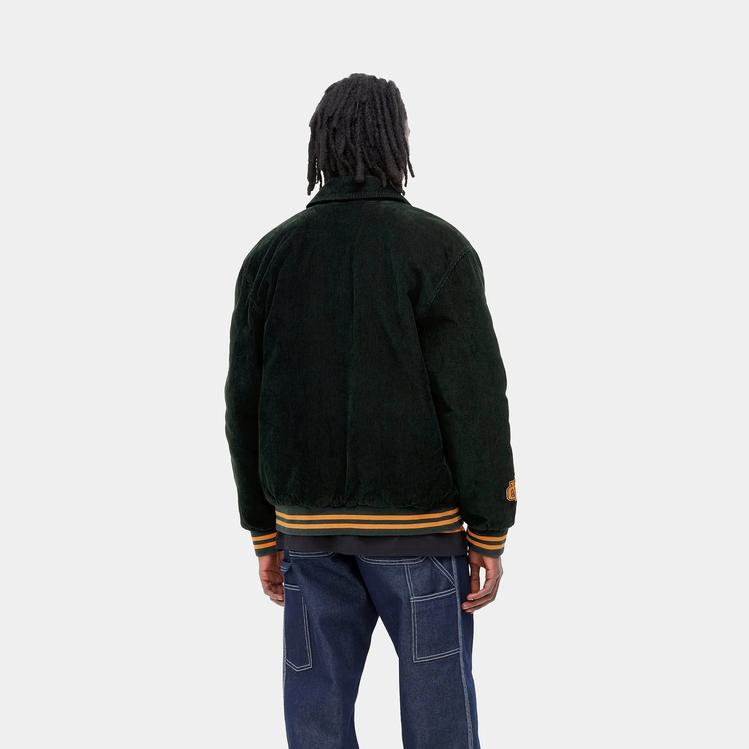 Carhartt Work in Progress Carhartt WIP Letterman Jacket - Dark Cedar / Ochre