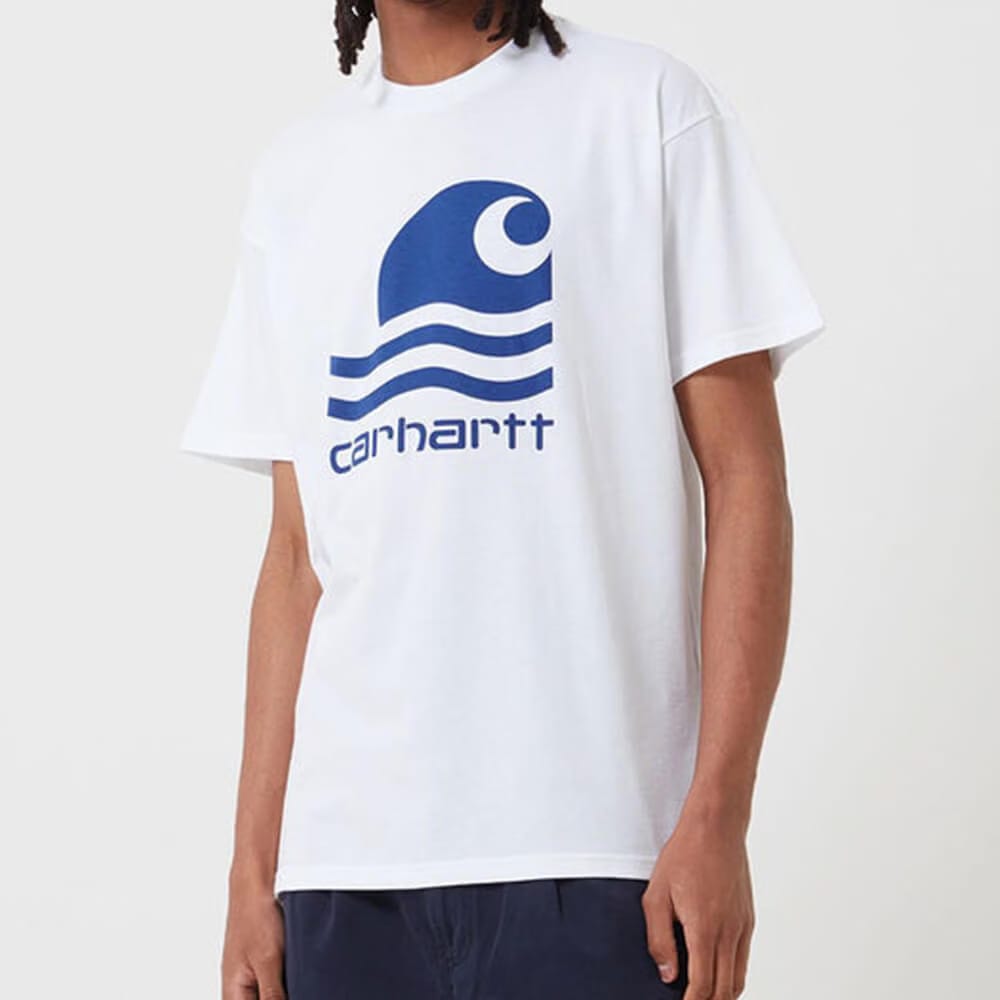 Carhartt Work in Progress Carhartt WIP S/S Swim T-Shirt - White / Submarine