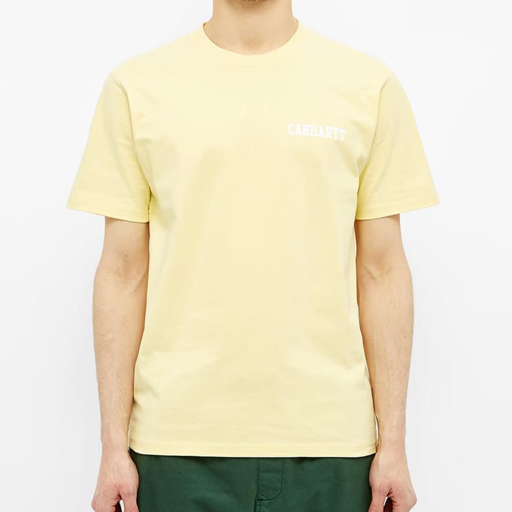 Carhartt Work in Progress Carhartt WIP S/S College Script T-Shirt - Frisco / White