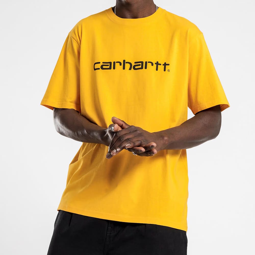 Carhartt Work in Progress Carhartt WIP S/S Script T-Shirt - Sunflower / Black