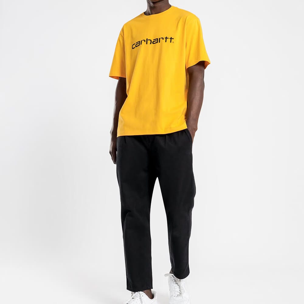 Carhartt Work in Progress Carhartt WIP S/S Script T-Shirt - Sunflower / Black