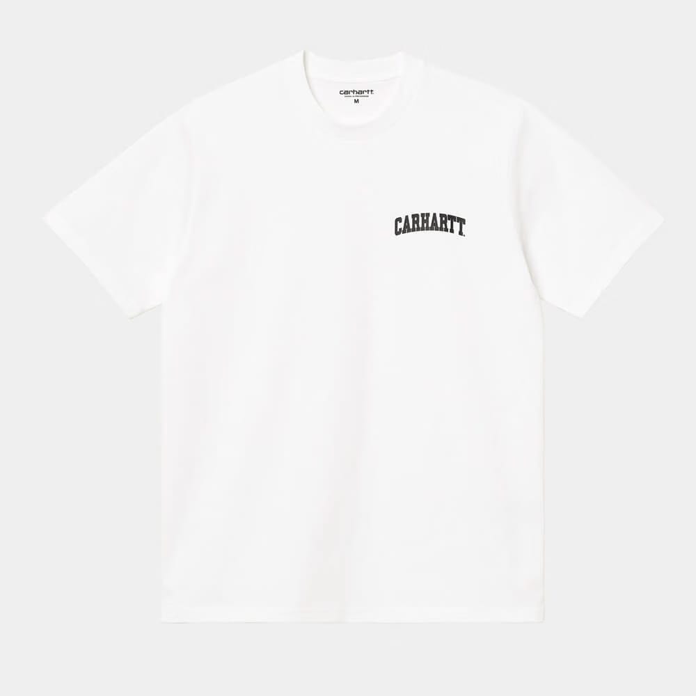 Carhartt Work in Progress Carhartt WIP S/S University Script T-Shirt - White / Black