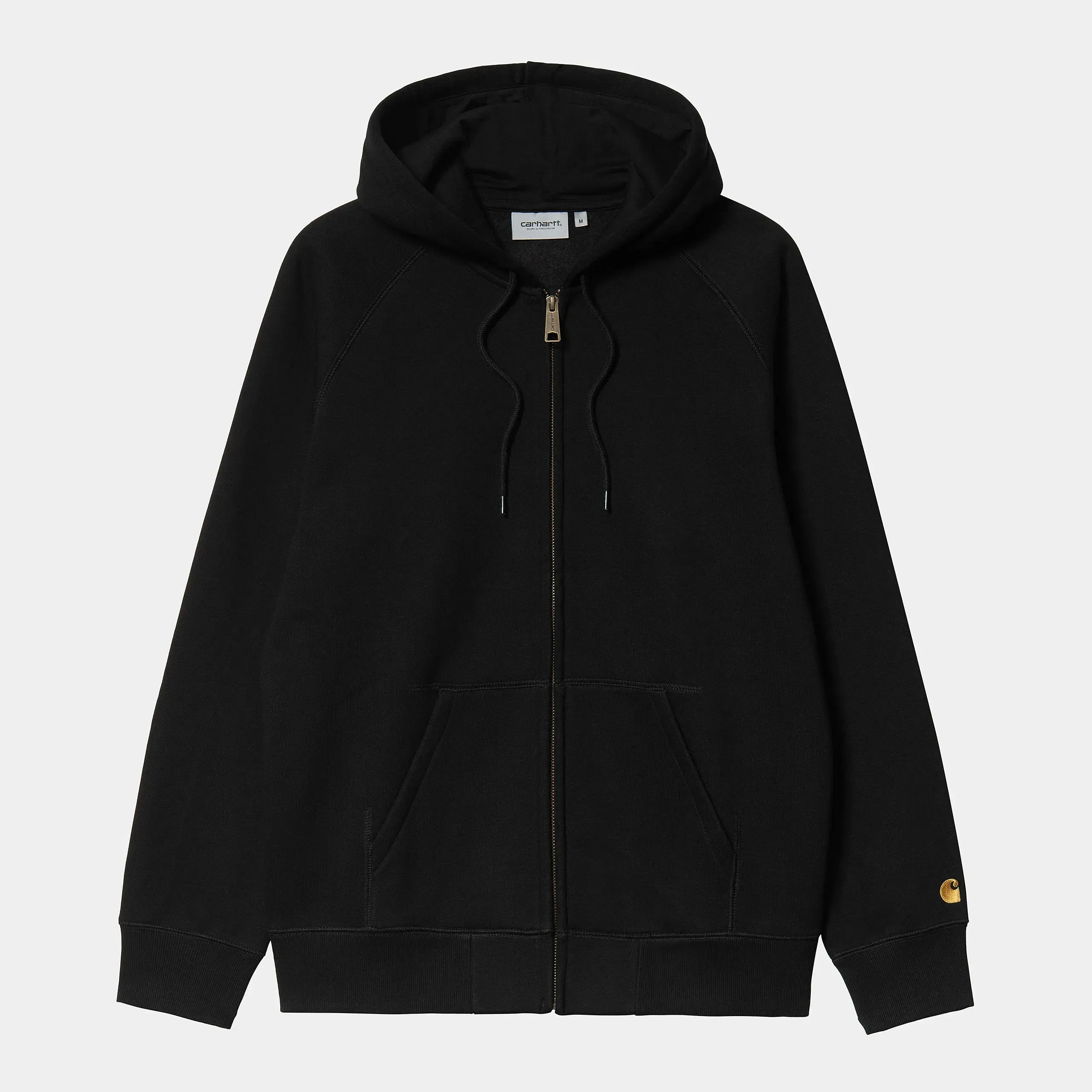 Carhartt Work in Progress Carhartt WIP Chase Zip Hoodie - Schwarz (Black / Gold)
