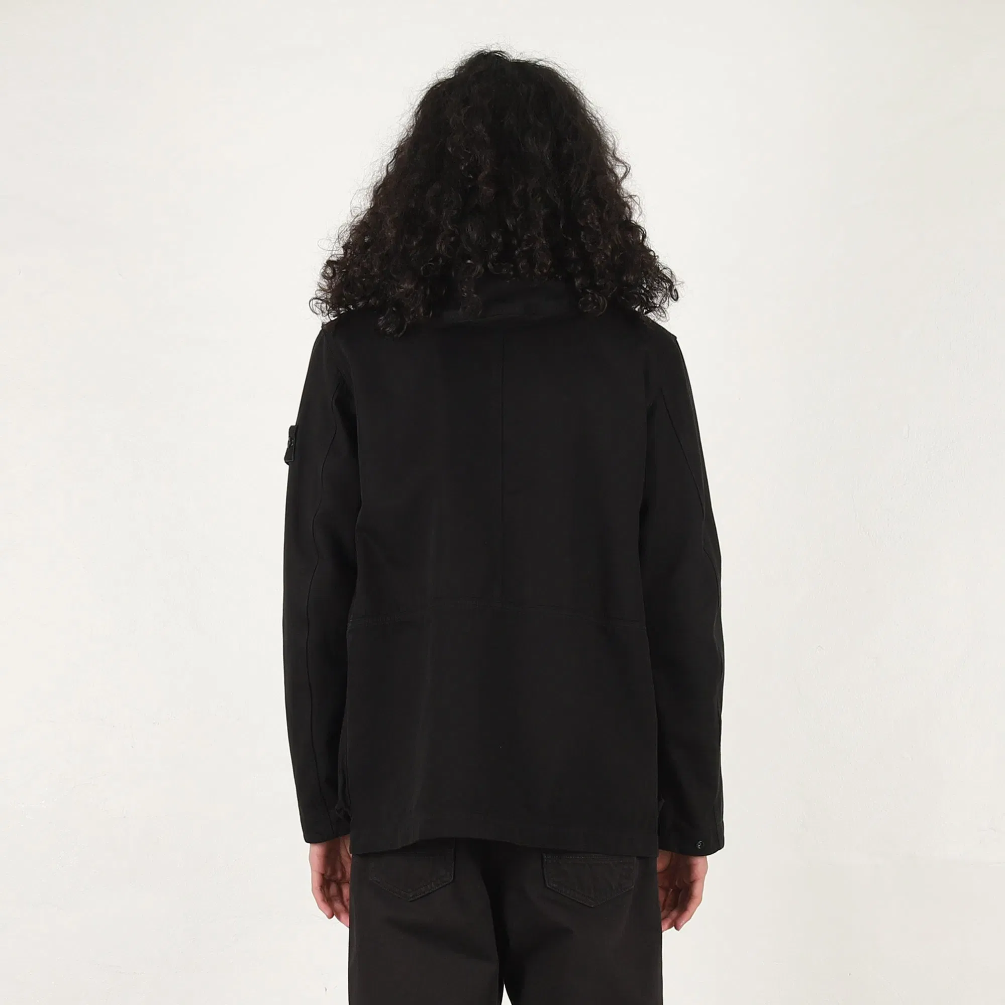 Stone Island Q100001 Short Parka - Black